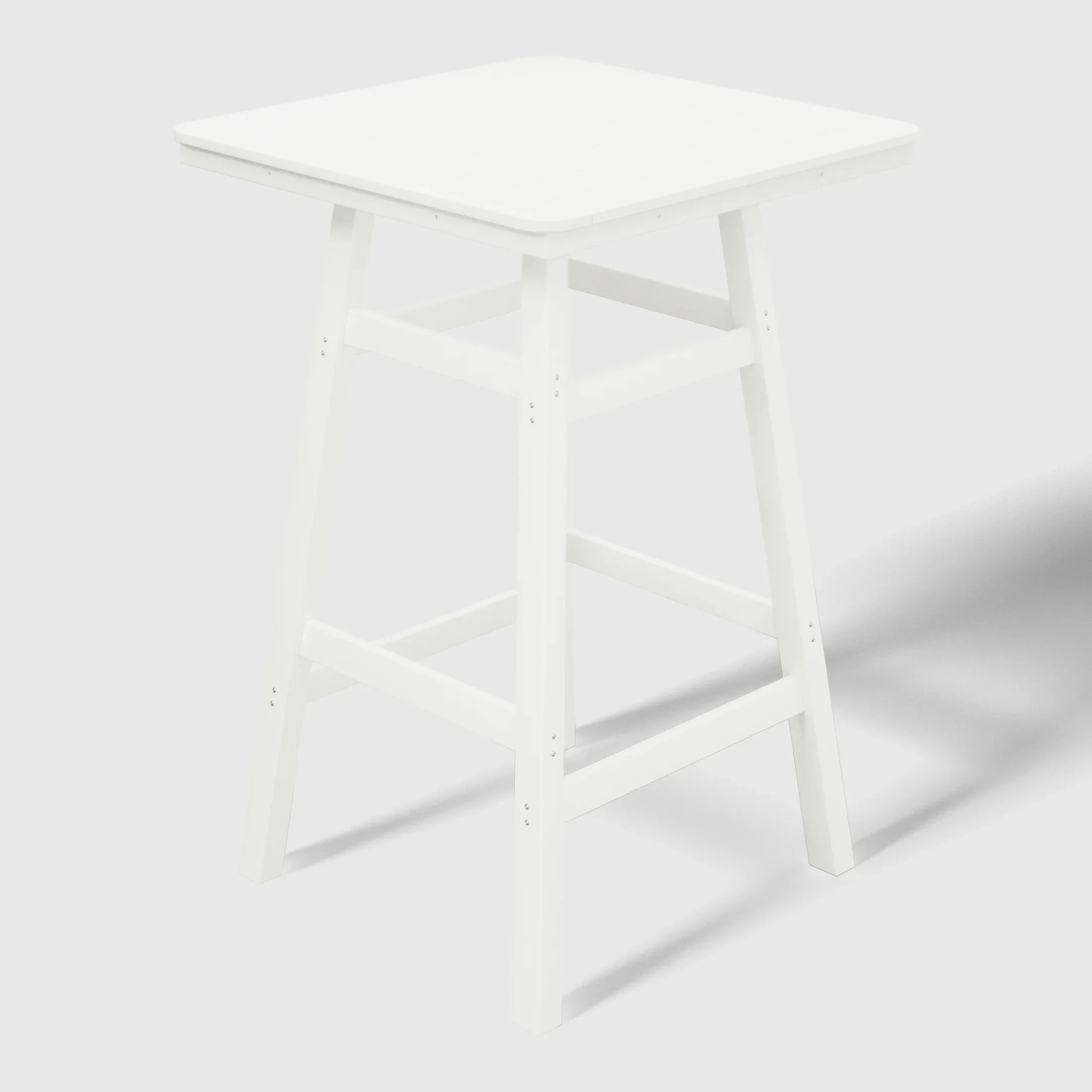 Paradise 30" Square Outdoor Patio Bistro Bar Table With Umbrella Hole