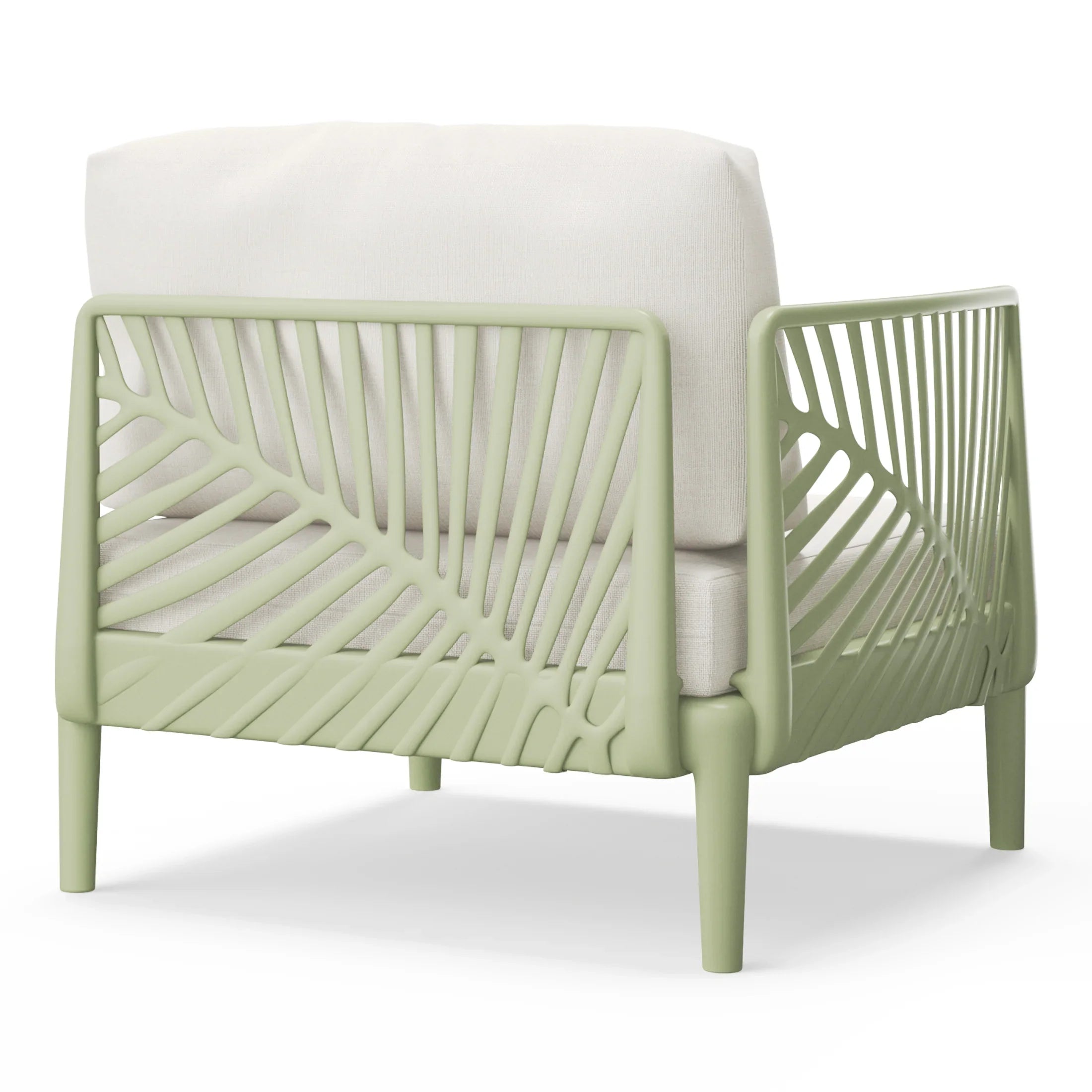 Sunshine Modern Outdoor Polypropylene Resin Left Arm Facing Deep Seating Sectional Chair