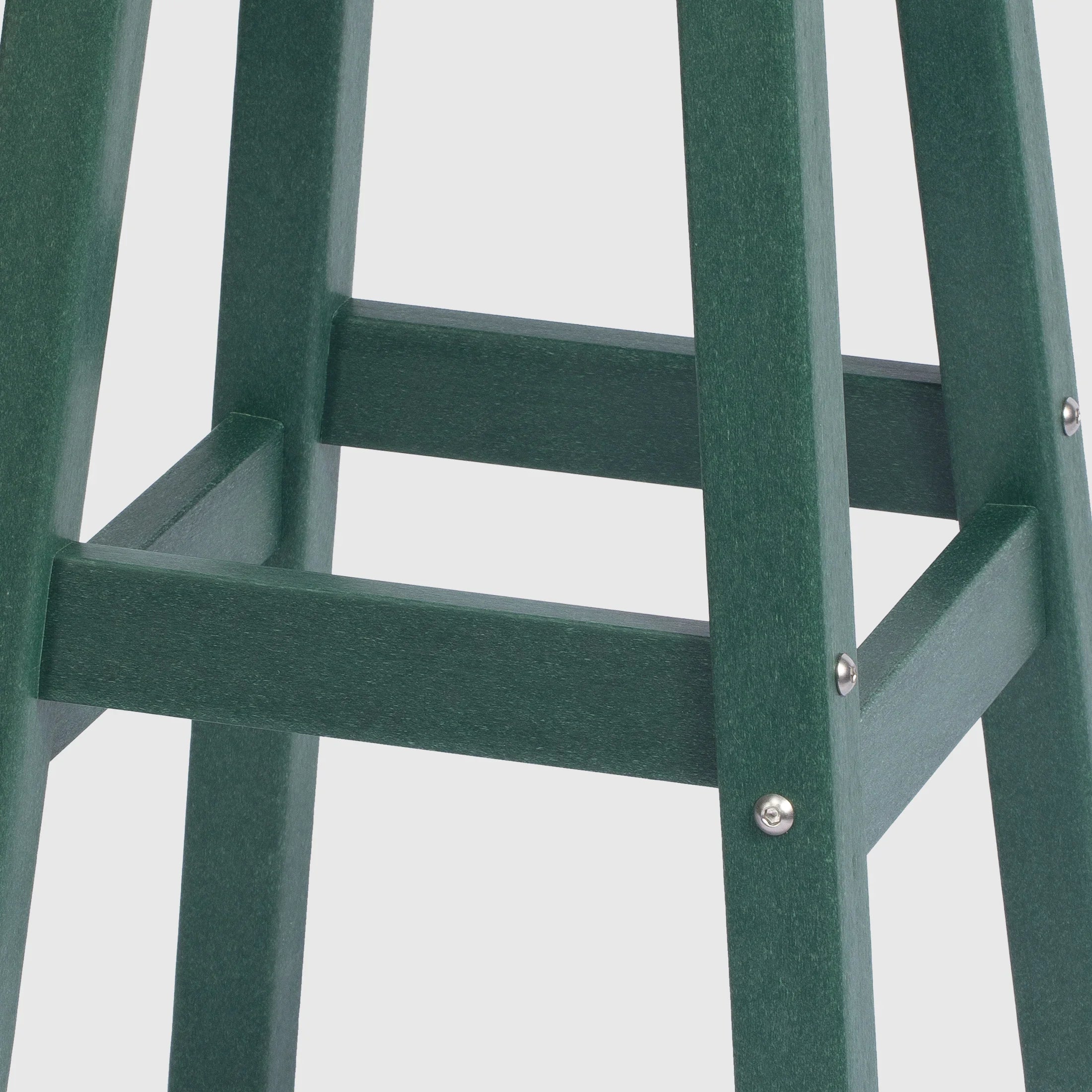 Paradise 24" HDPE Outdoor Patio Round Counter Height Bar Stool