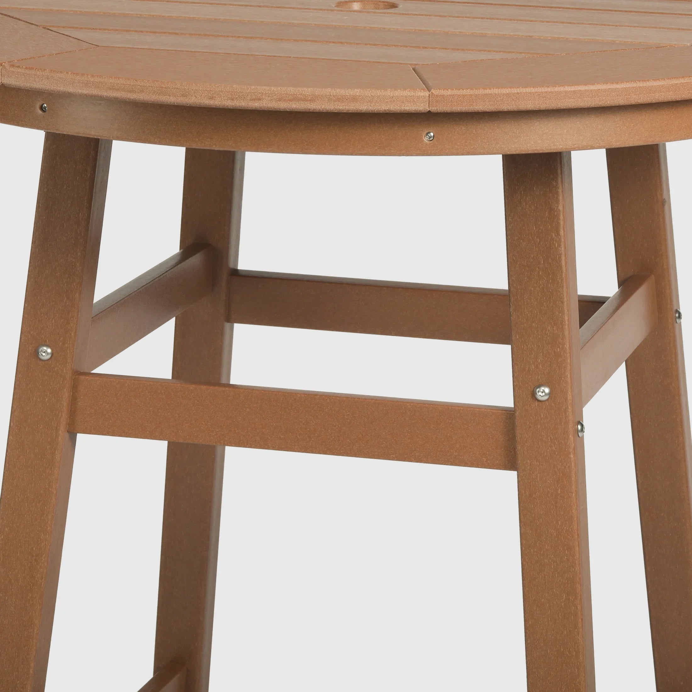 Paradise Outdoor 35" HDPE Round Patio Counter Height Bar Table