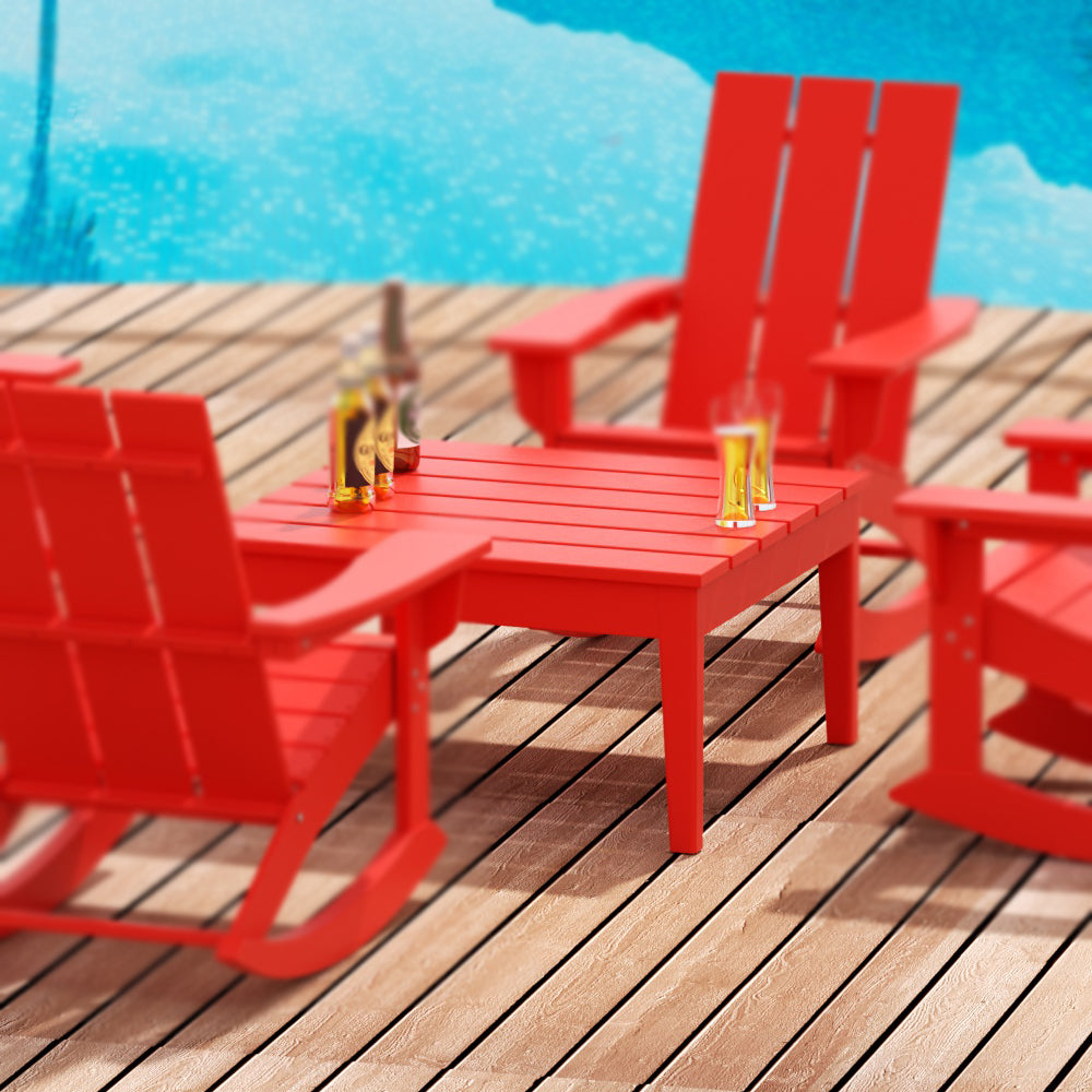 Palms Outdoor Patio Modern Adirondack Conversation Table