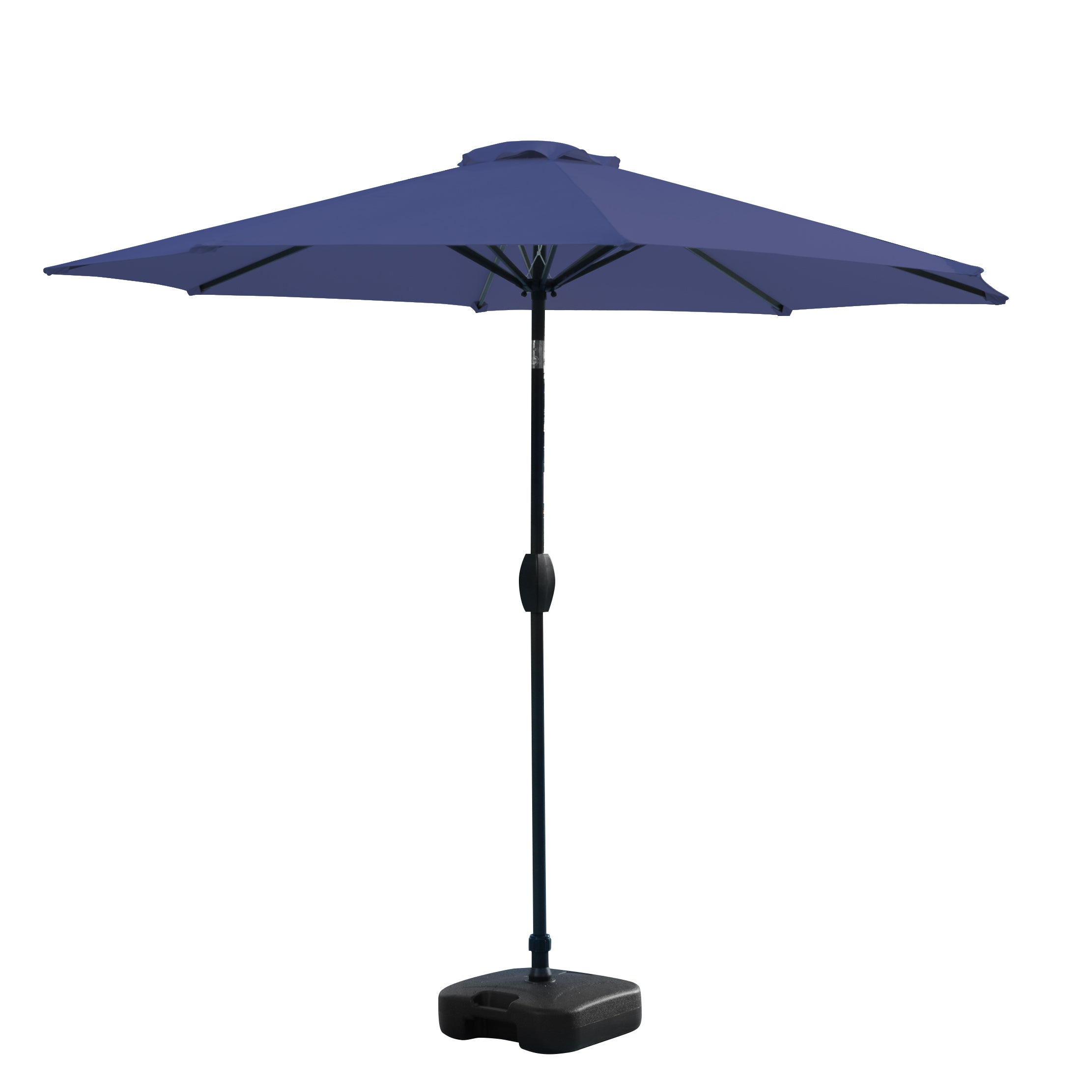 Cabana 9 ft. Patio Table Umbrella with tilt, crank features and free standing square shape weight base kit