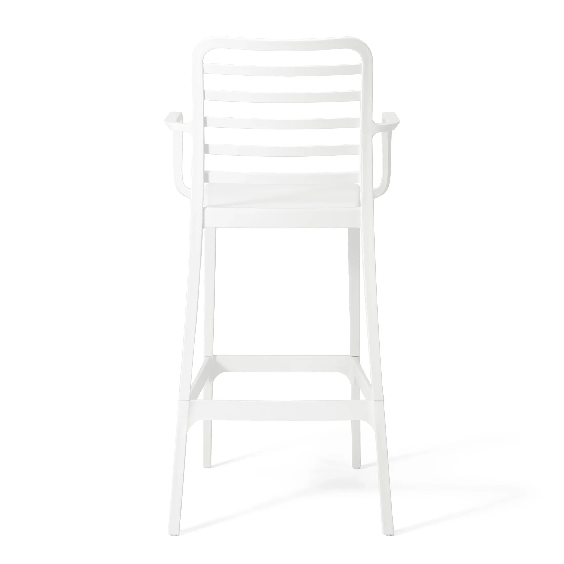 Sunshine 29.5" Outdoor Polypropylene Plastic Patio Bar Height Stools (Set of 2)