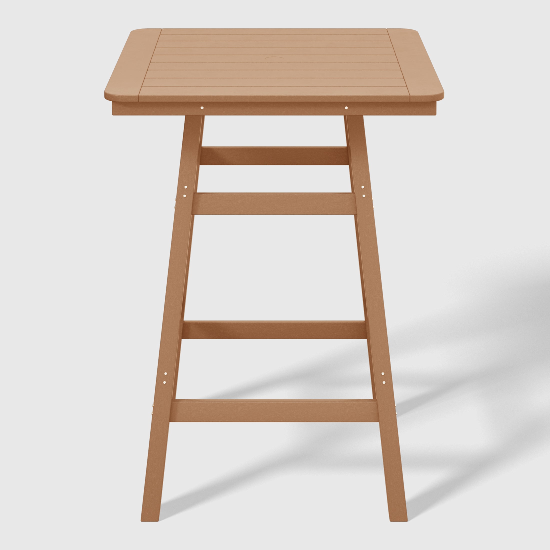 Paradise 5-Piece HDPE Outdoor Patio Dining Bar Bistro Table Set with Bar Stools