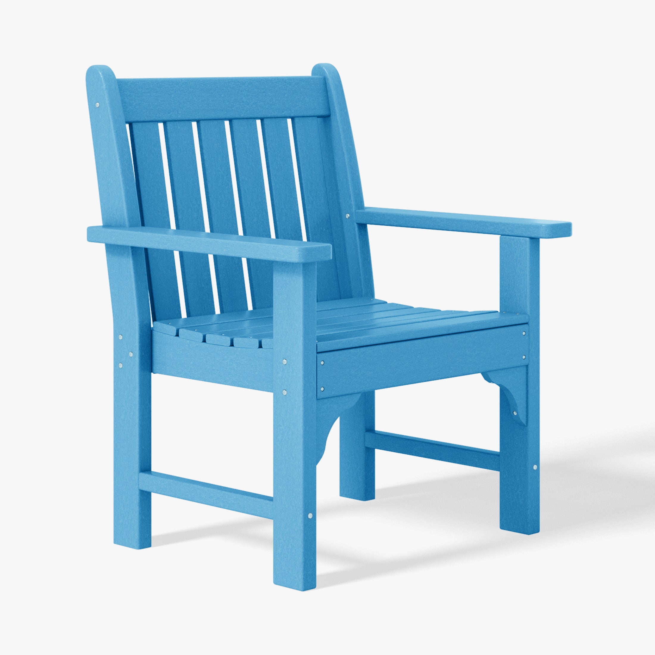 Paradise Outdoor Patio HDPE Adirondack Dining Arm Chairs (Set of 4)