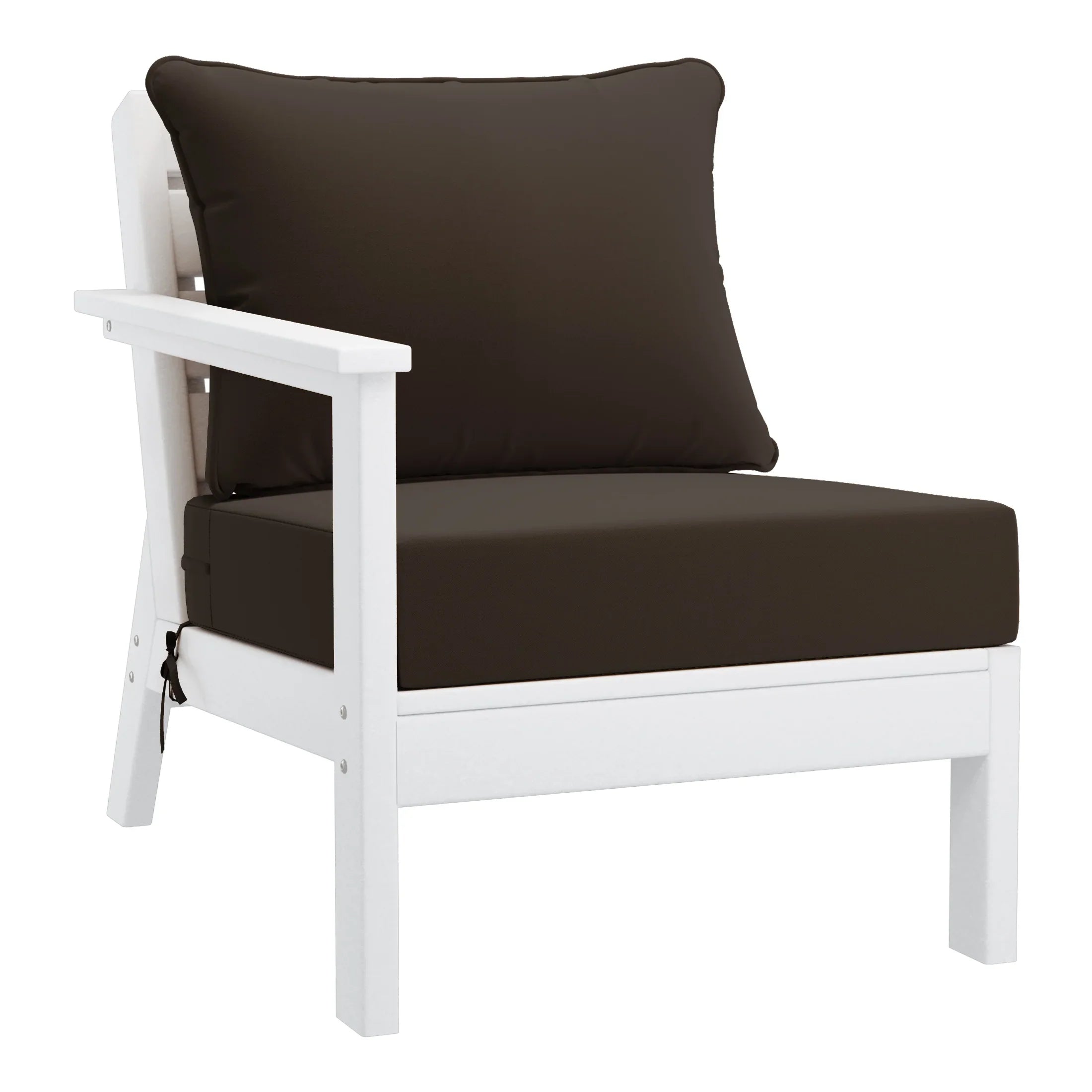 Portsmouth Outdoor Patio HDPE Sectional Sofa with Patio Cushions