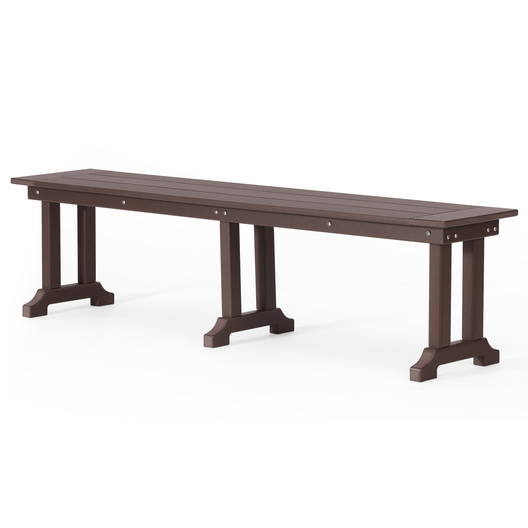 Paradise 65" Outdoor Patio Trestle Dining Bench