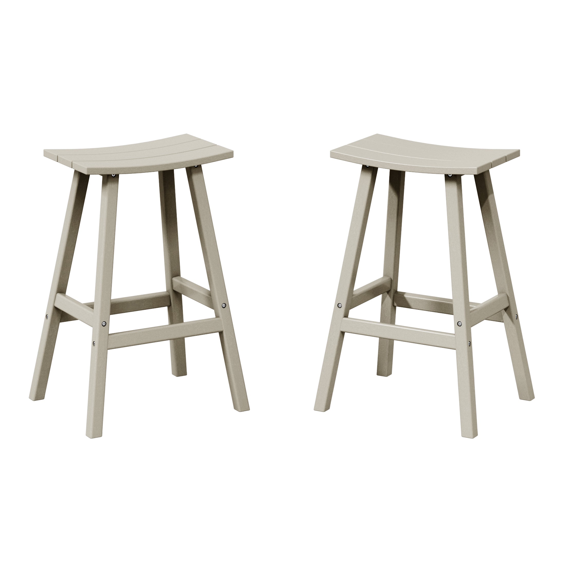 Paradise 2 piece set of 29" height Outdoor / Patio Saddle bar stools