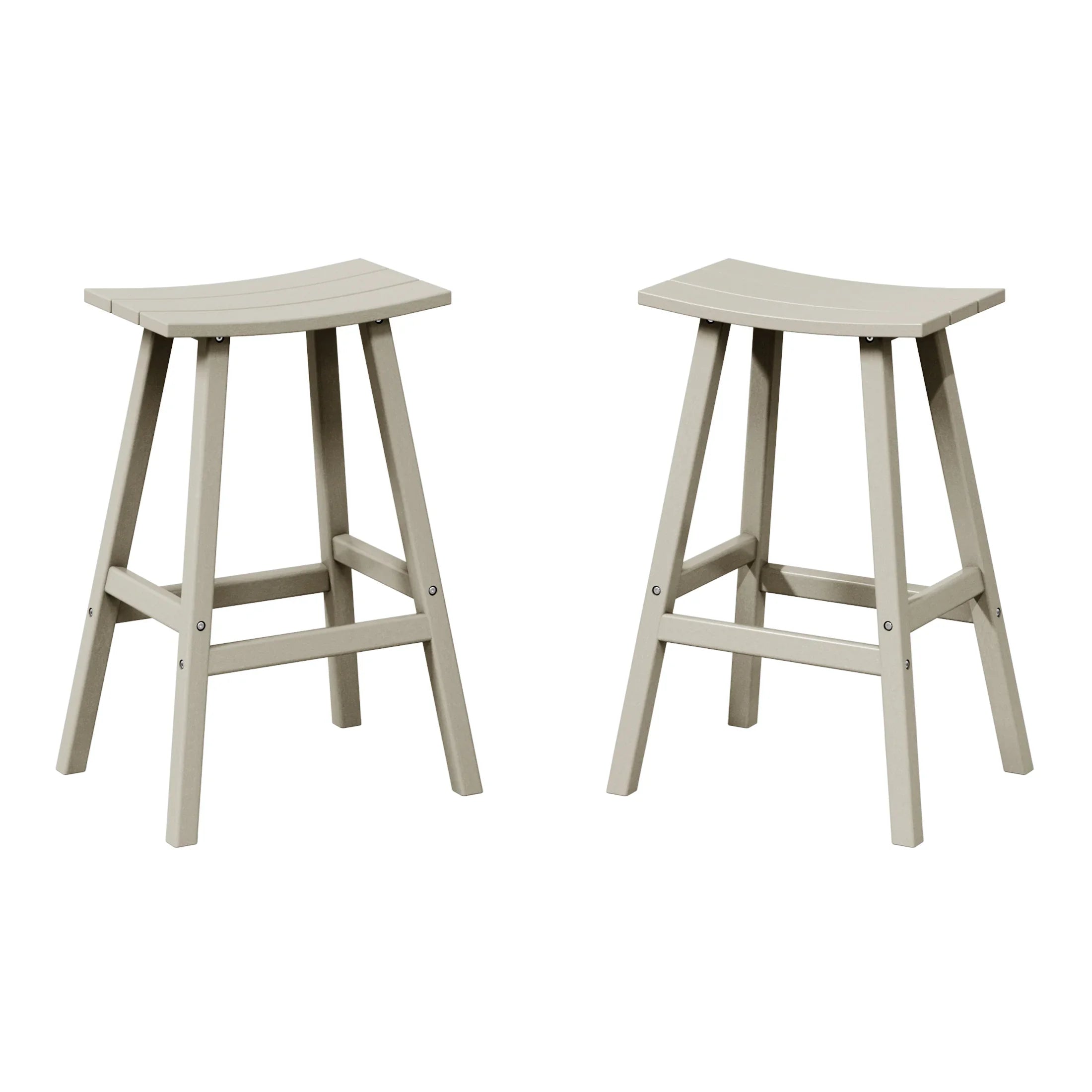 Paradise 2 piece set of 29" height Outdoor / Patio Saddle bar stools