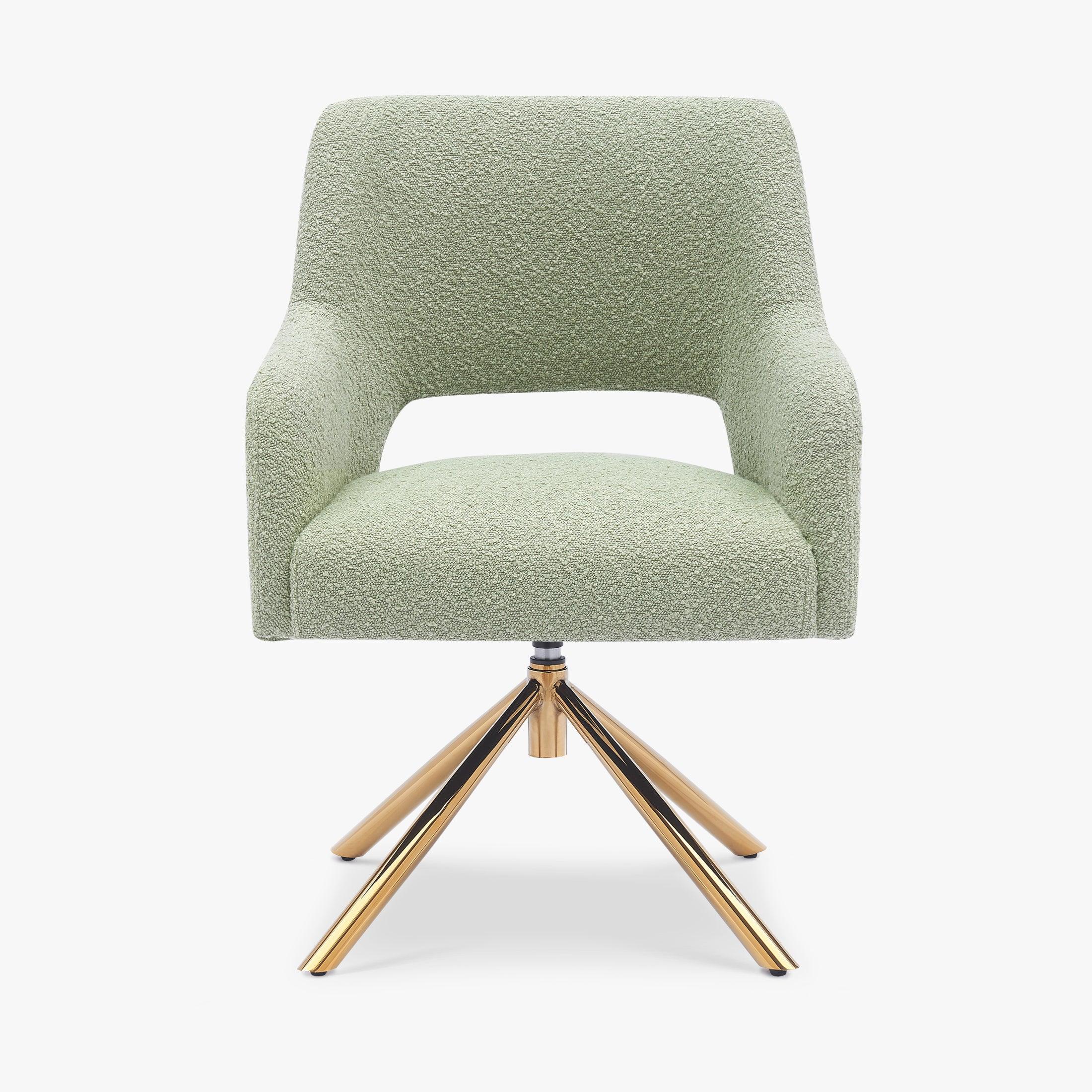 Amélie Mid-Century Modern Wide Boucle Swivel Accent Arm Chair (Set of 2)