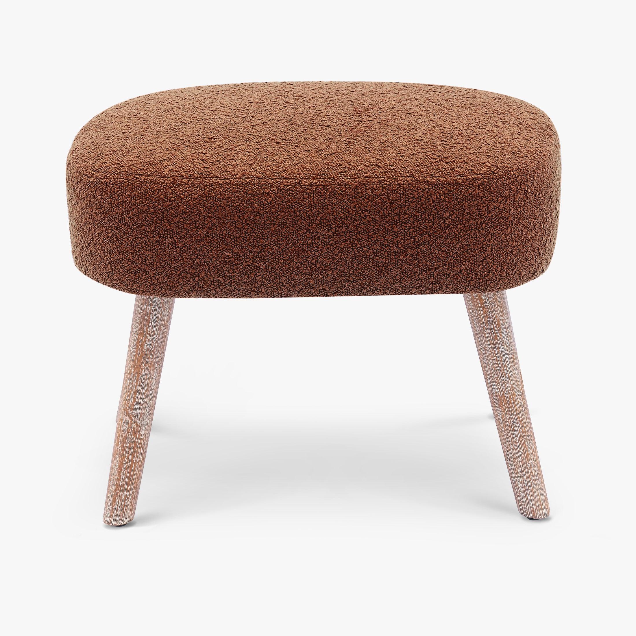 Amélie 21" Wide Square Upholstered Cushion Ottoman Foot Stool