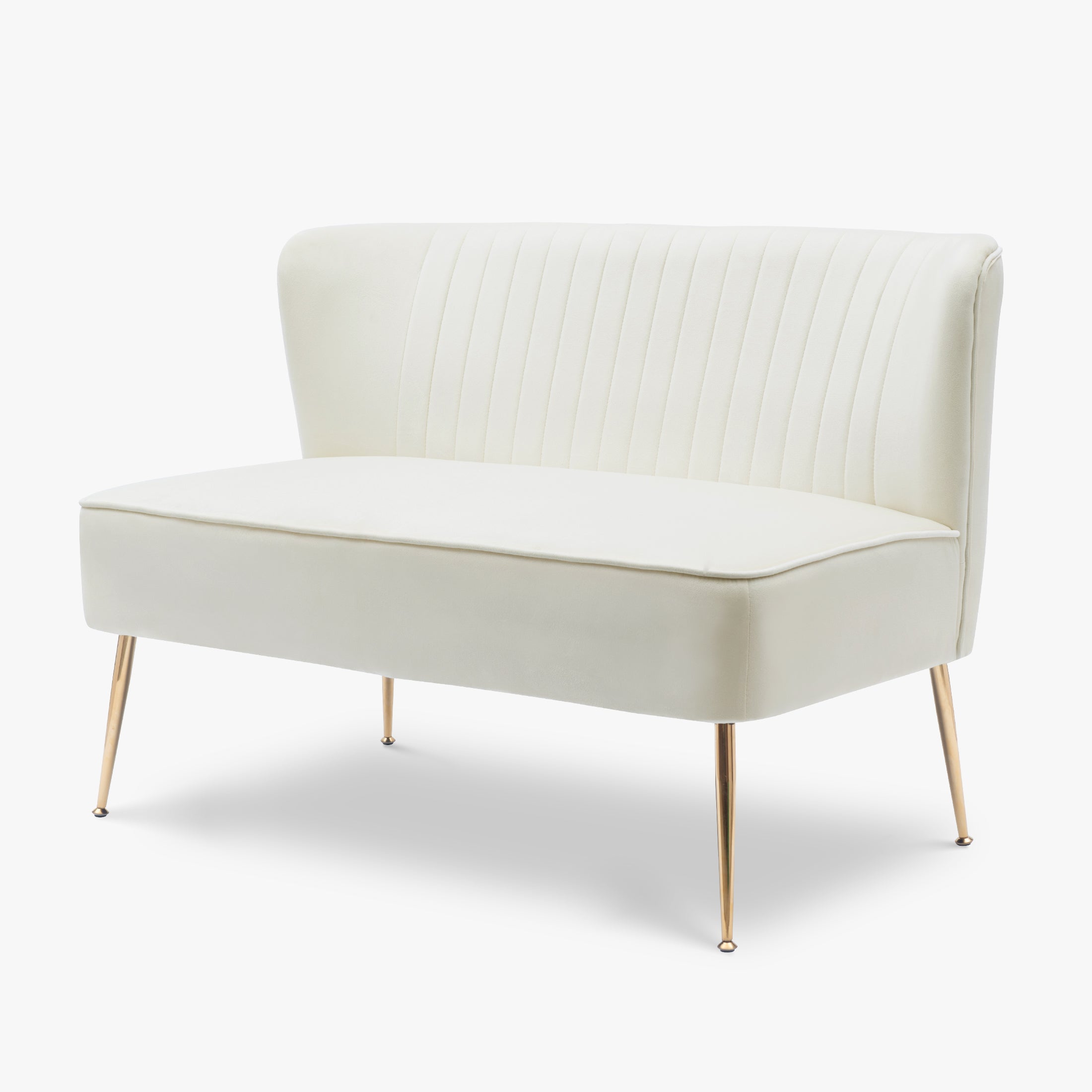 Alaia 46" Wide Upholstered Velvet Love Seat Sofa