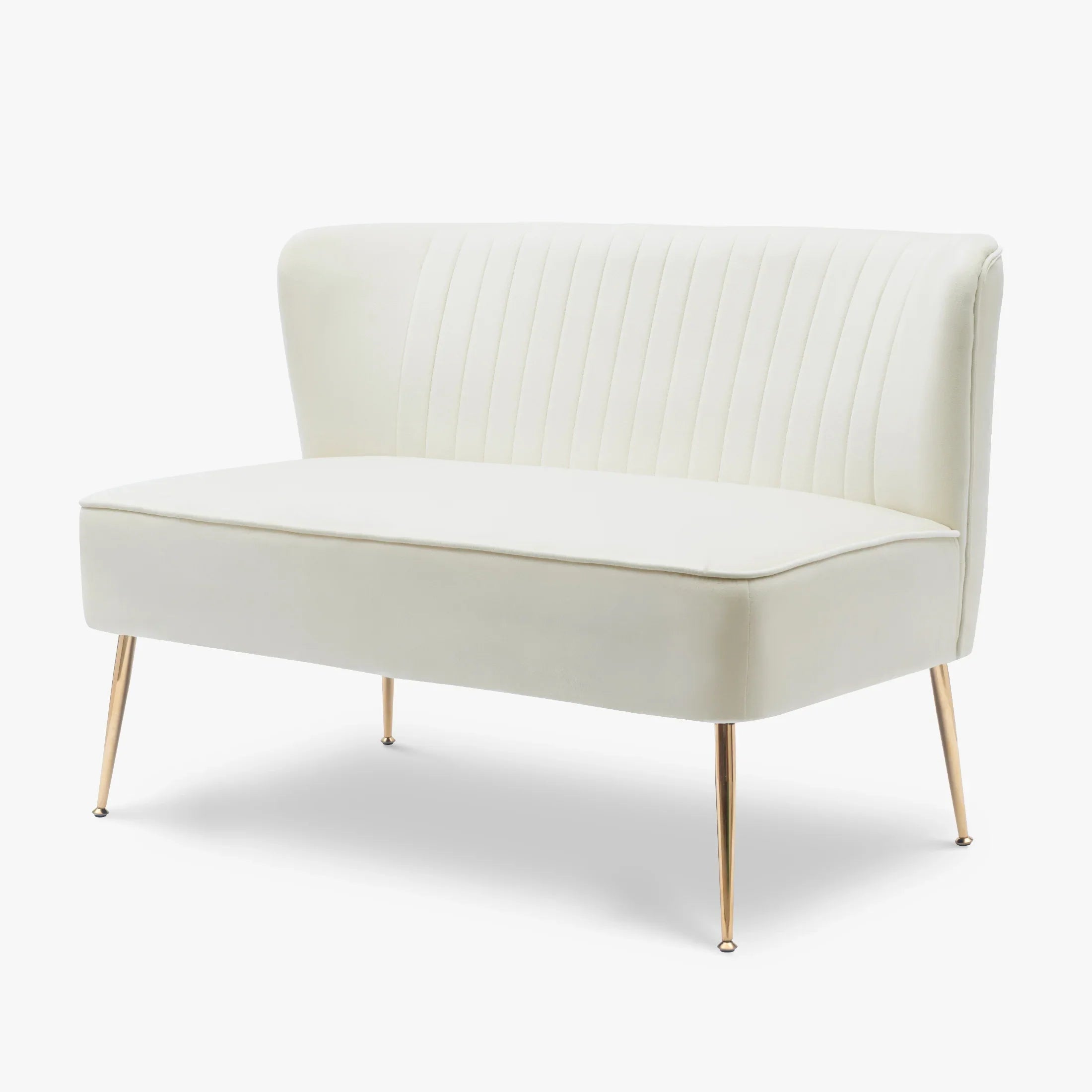 Alaia 46" Wide Upholstered Velvet Love Seat Sofa
