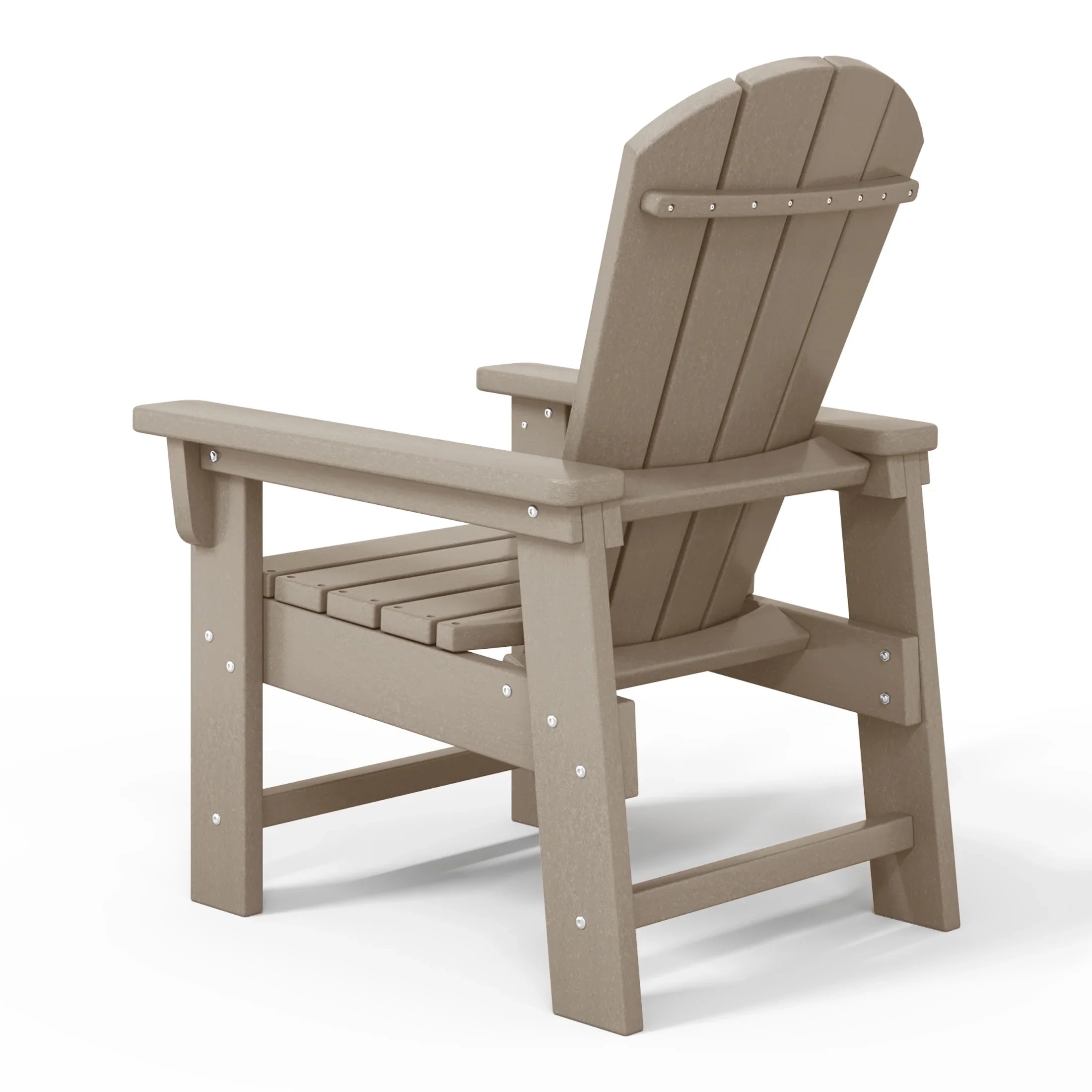 Paradise Kids Outdoor HDPE Adirondack Plastic Patio Chair