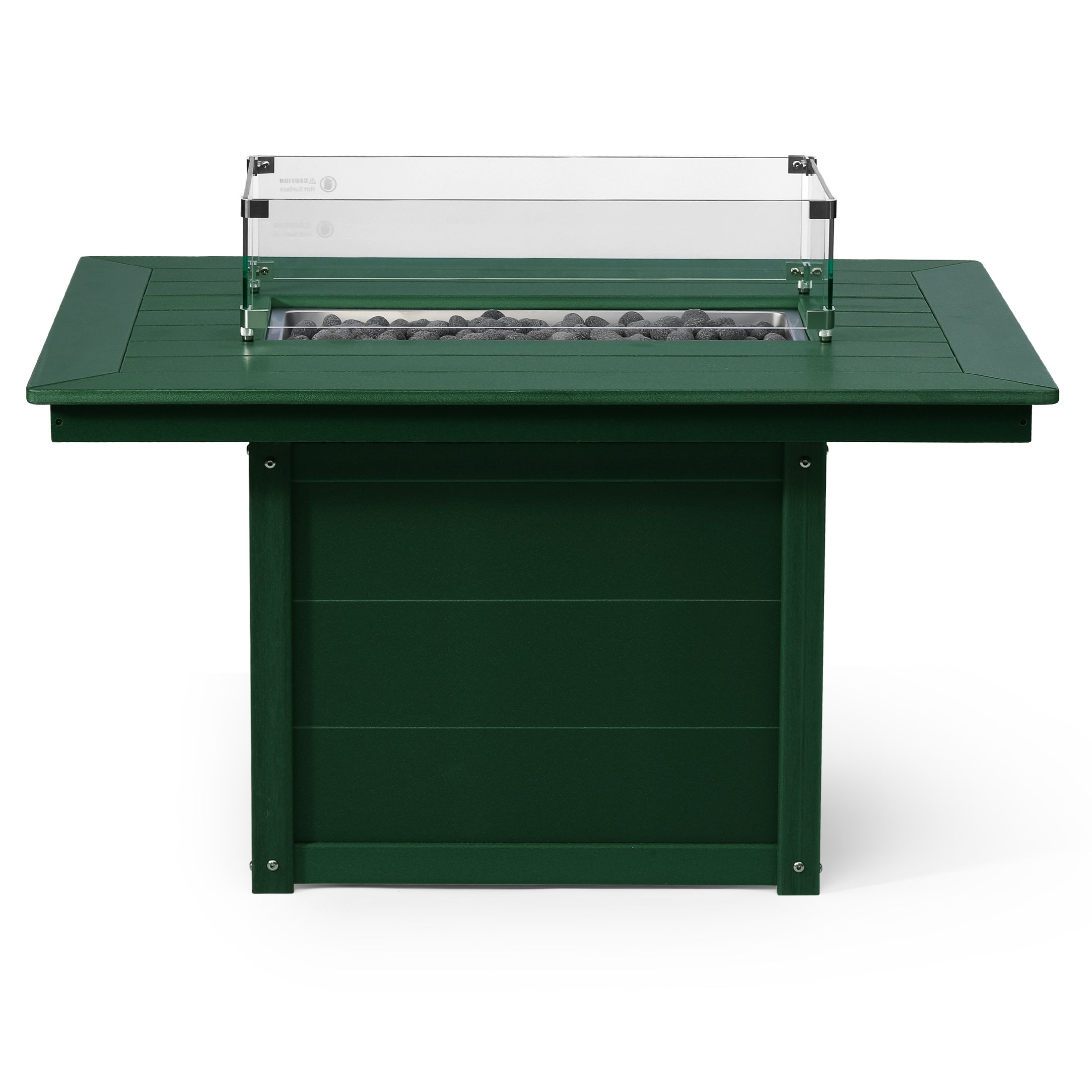 Sol 46" Modern Outdoor 55,000 BTU Patio Gas Propane Rectangle Deck Fire Pit Table