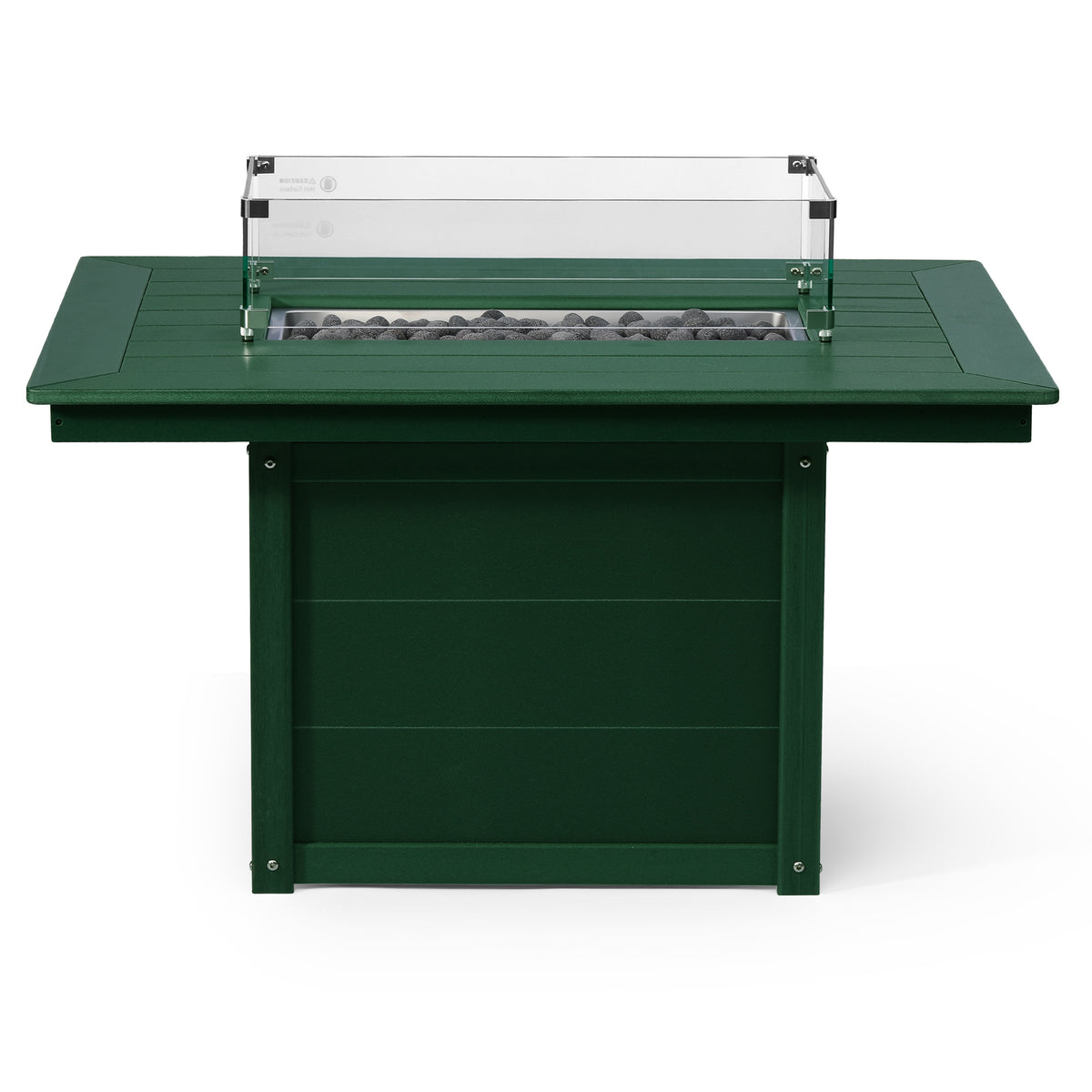 Sol 46" Modern Outdoor 55,000 BTU Patio Gas Propane Rectangle Deck Fire Pit Table