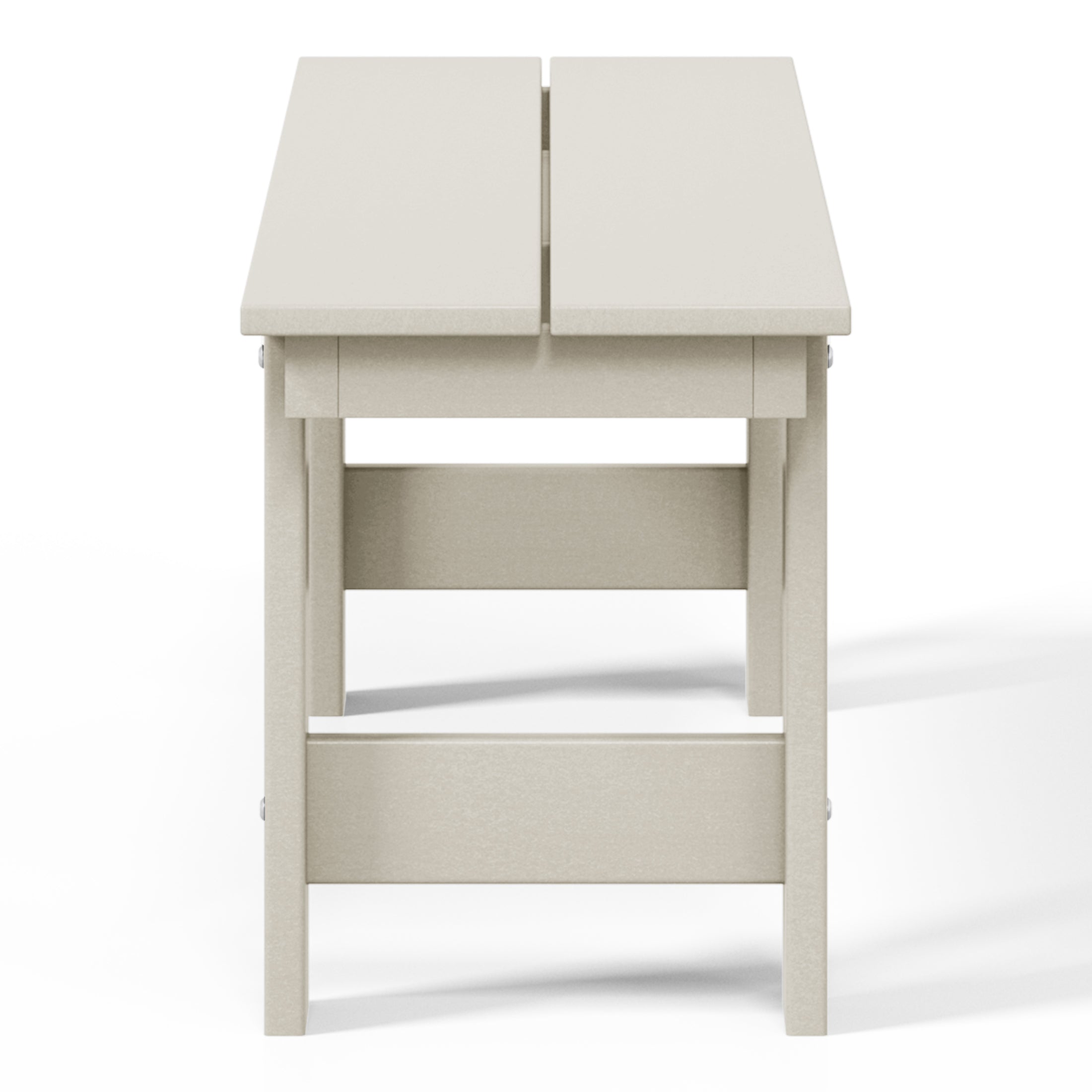 Palms Outdoor HDPE 48" Modern Backless Patio Bench