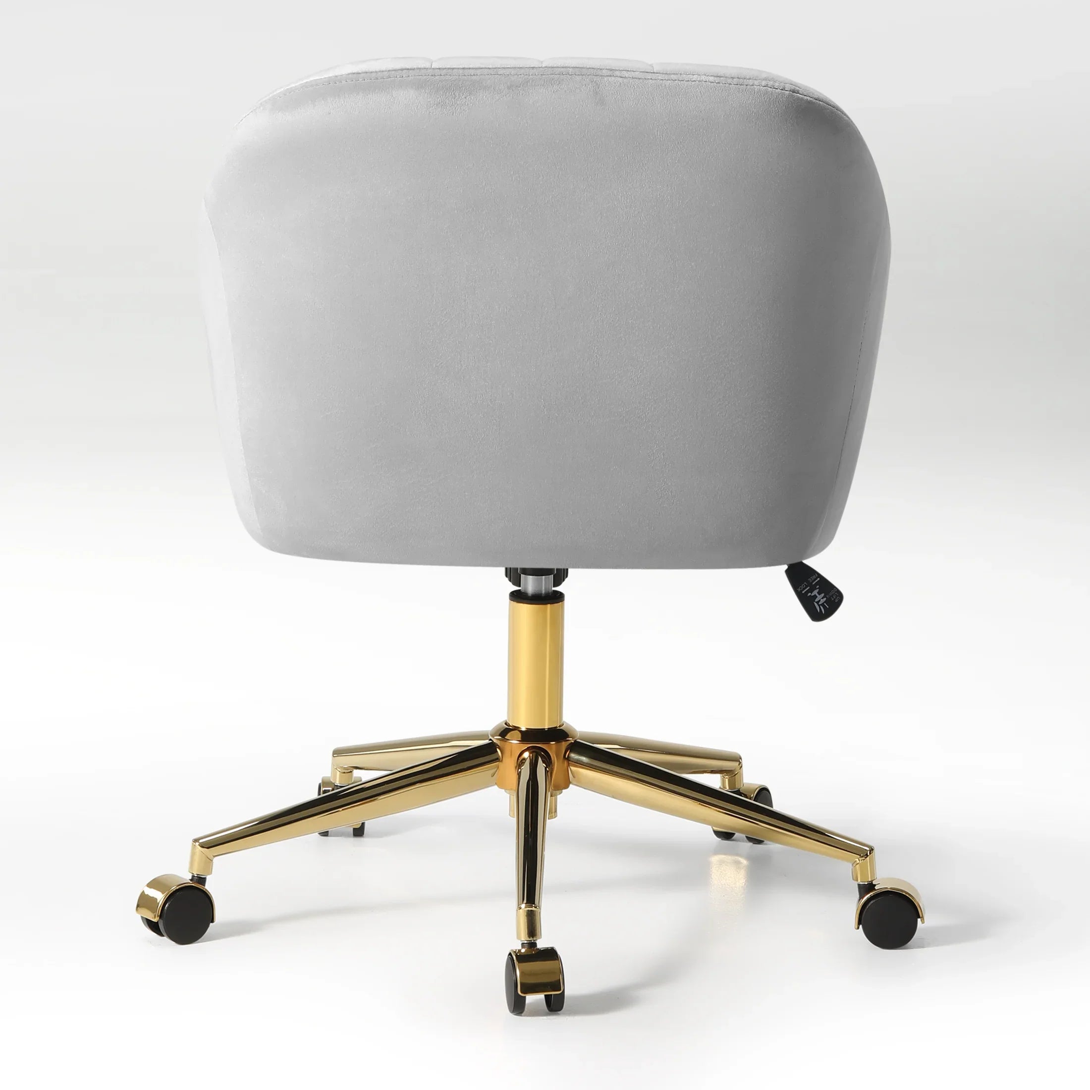 Alaia Upholstered Velvet Swivel Vanity Office Chair With Wheels