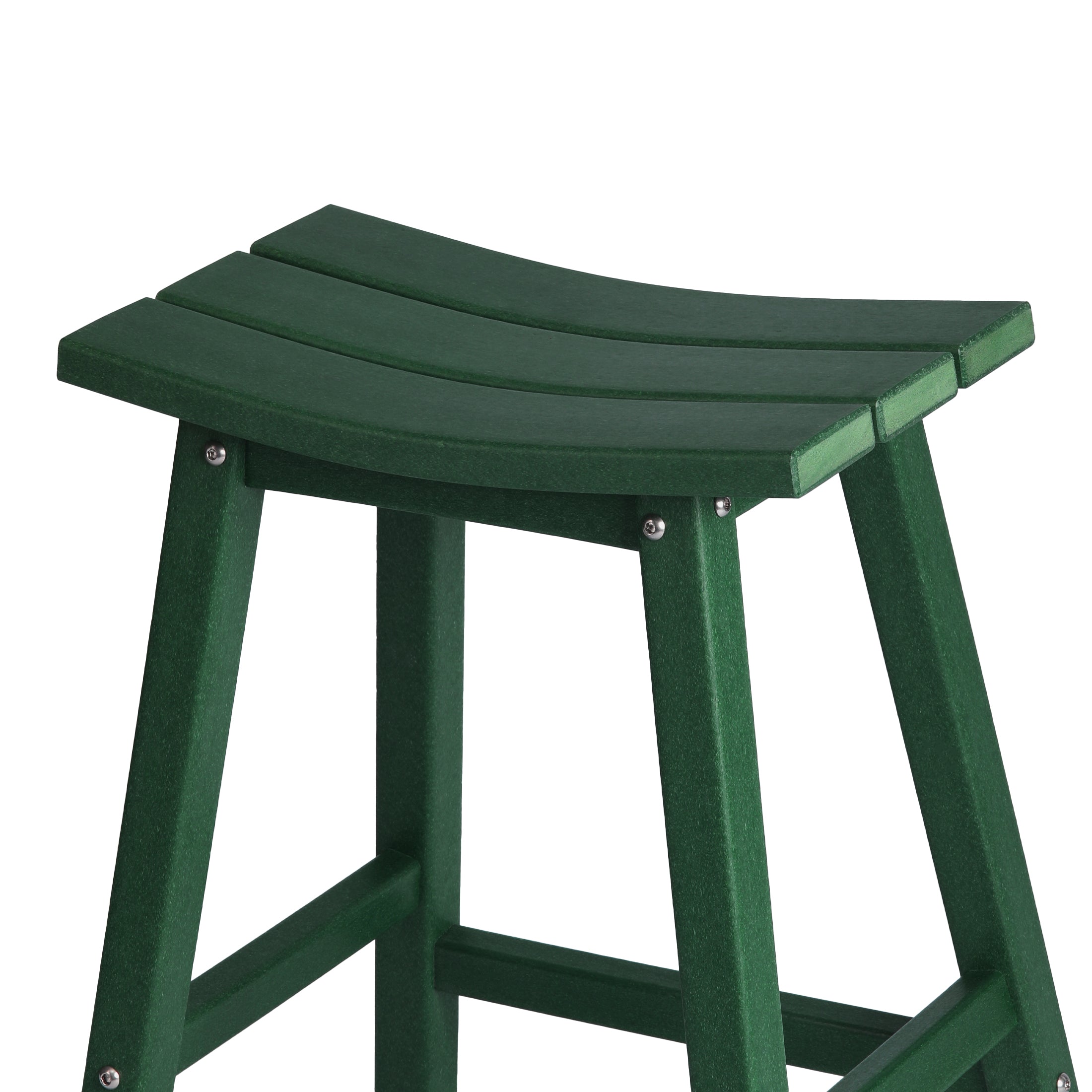 Paradise 24" HDPE Outdoor Patio Counter Height Bar Stools (Set of 2)