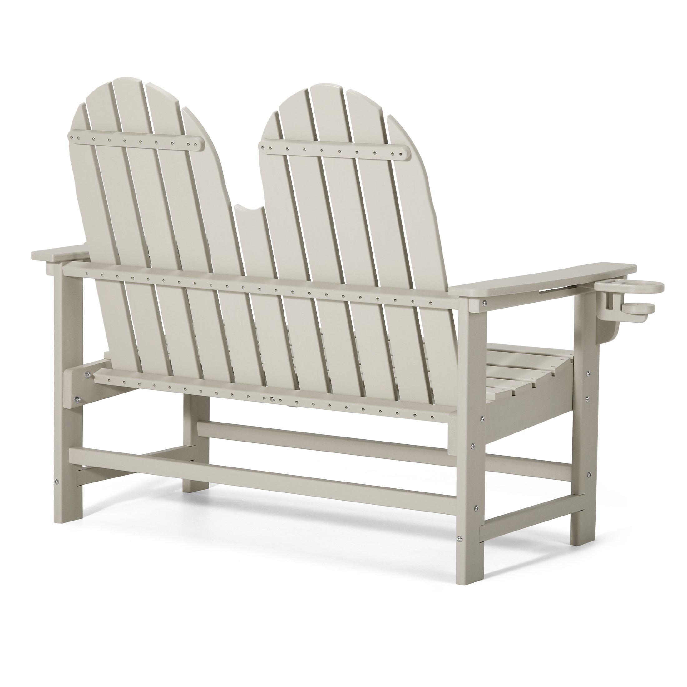 Savannah Outdoor Patio 49" HDPE Adirondack Garden Bench