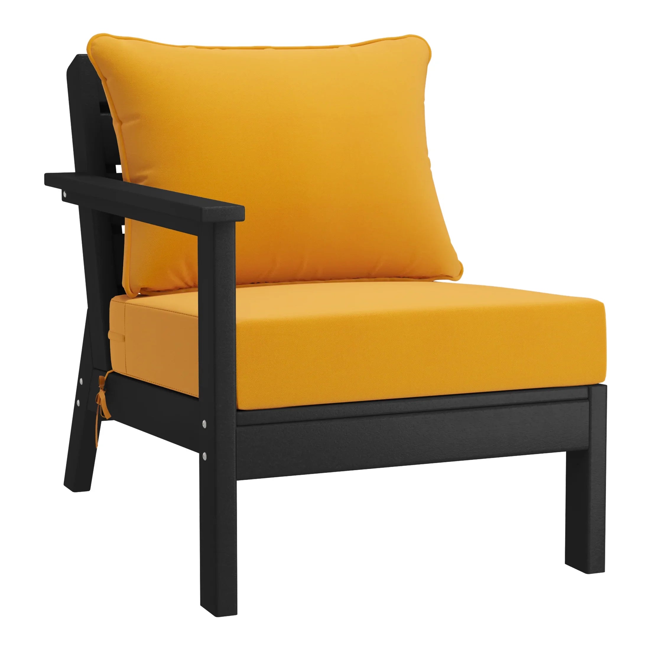 Portsmouth Outdoor Patio HDPE Sectional Sofa with Patio Cushions