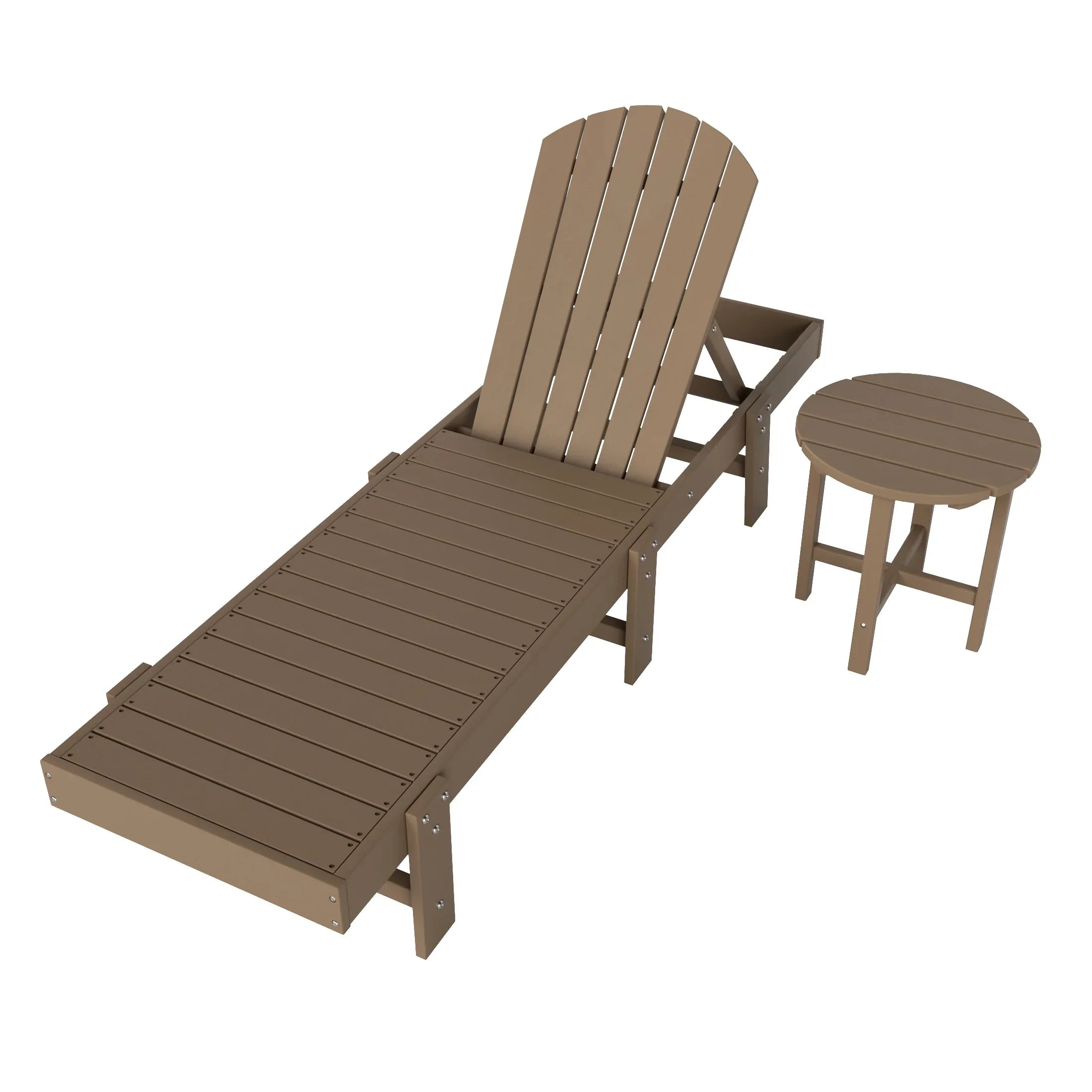 Portside 2 Piece Poly Reclining Chaise Lounge