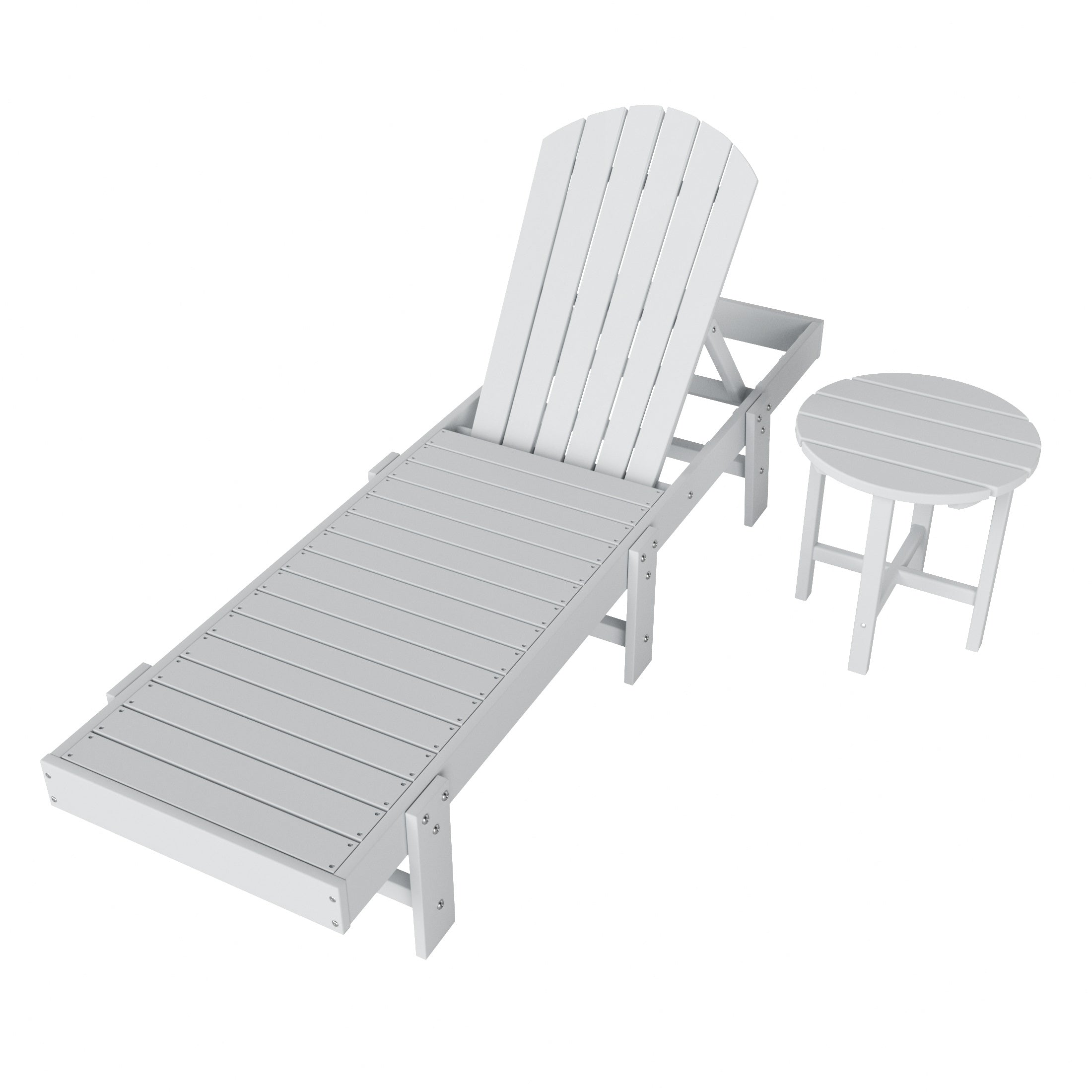 Portside 2 Piece Poly Reclining Chaise Lounge