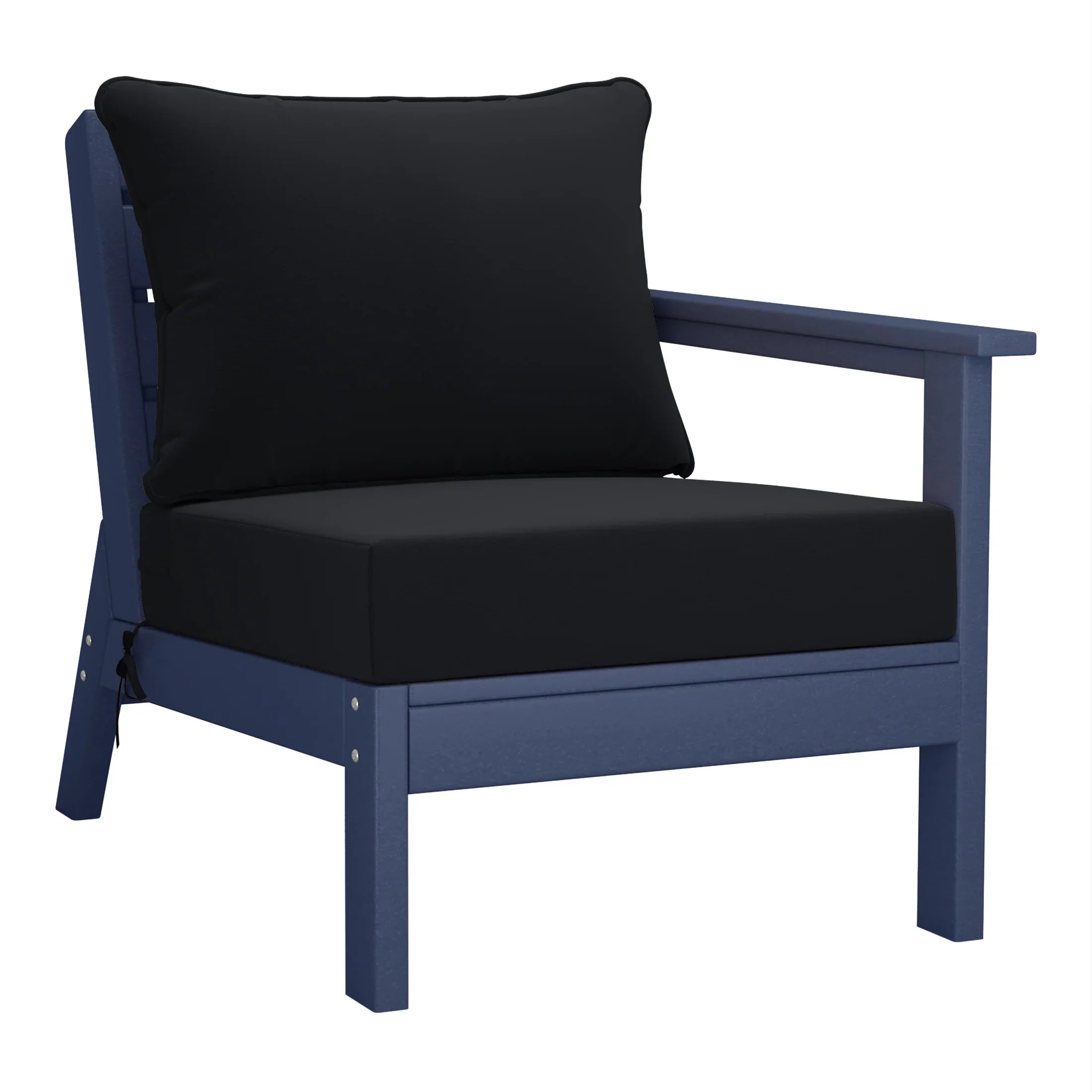 Portsmouth Outdoor Patio HDPE Sectional Sofa with Patio Cushions