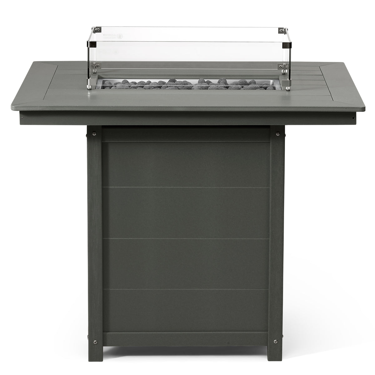Sol 46" Modern Outdoor Patio Gas Propane Rectangle Fire Pit Table