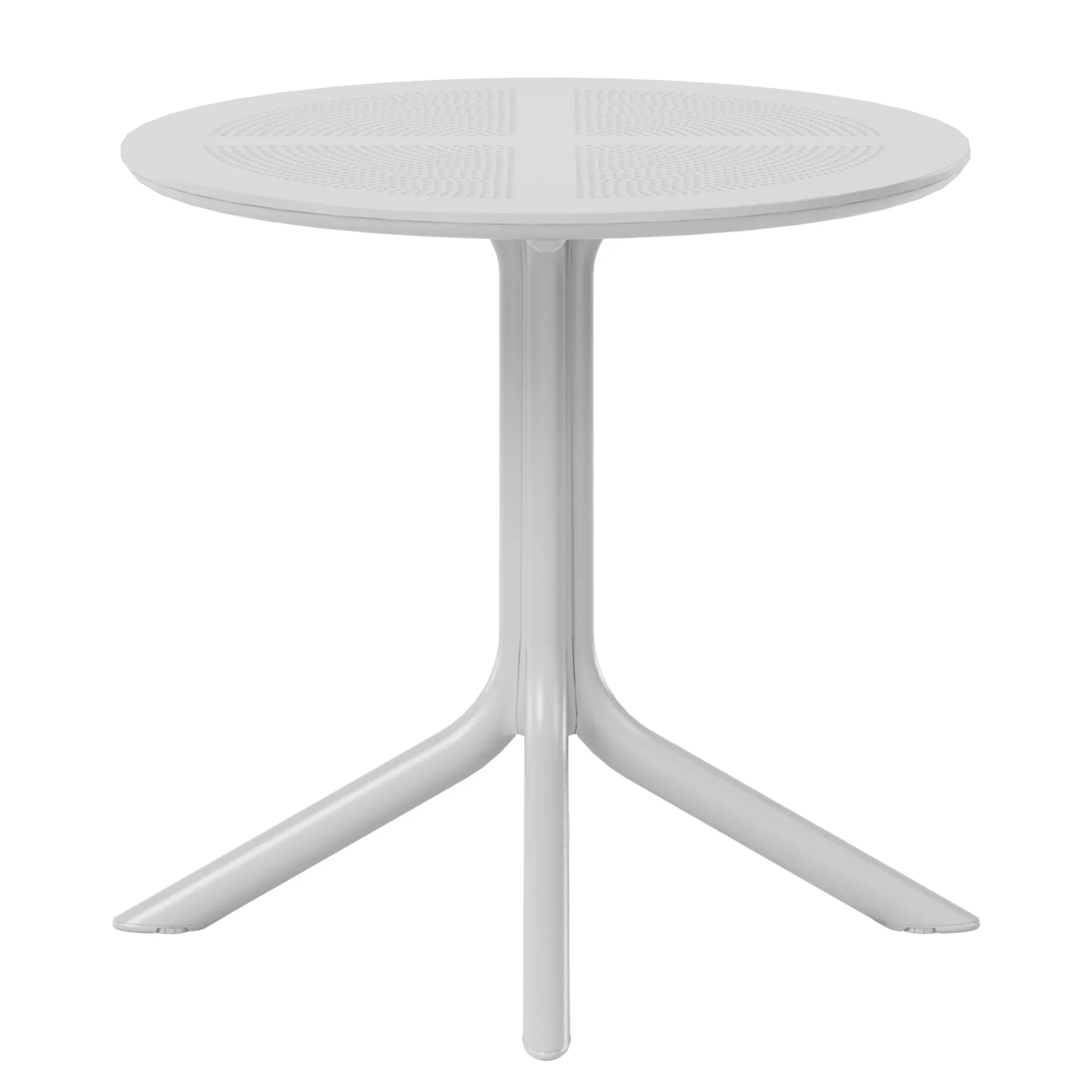 Sunshine 31.5" Round Plastic Outdoor Patio Dining Table for 4