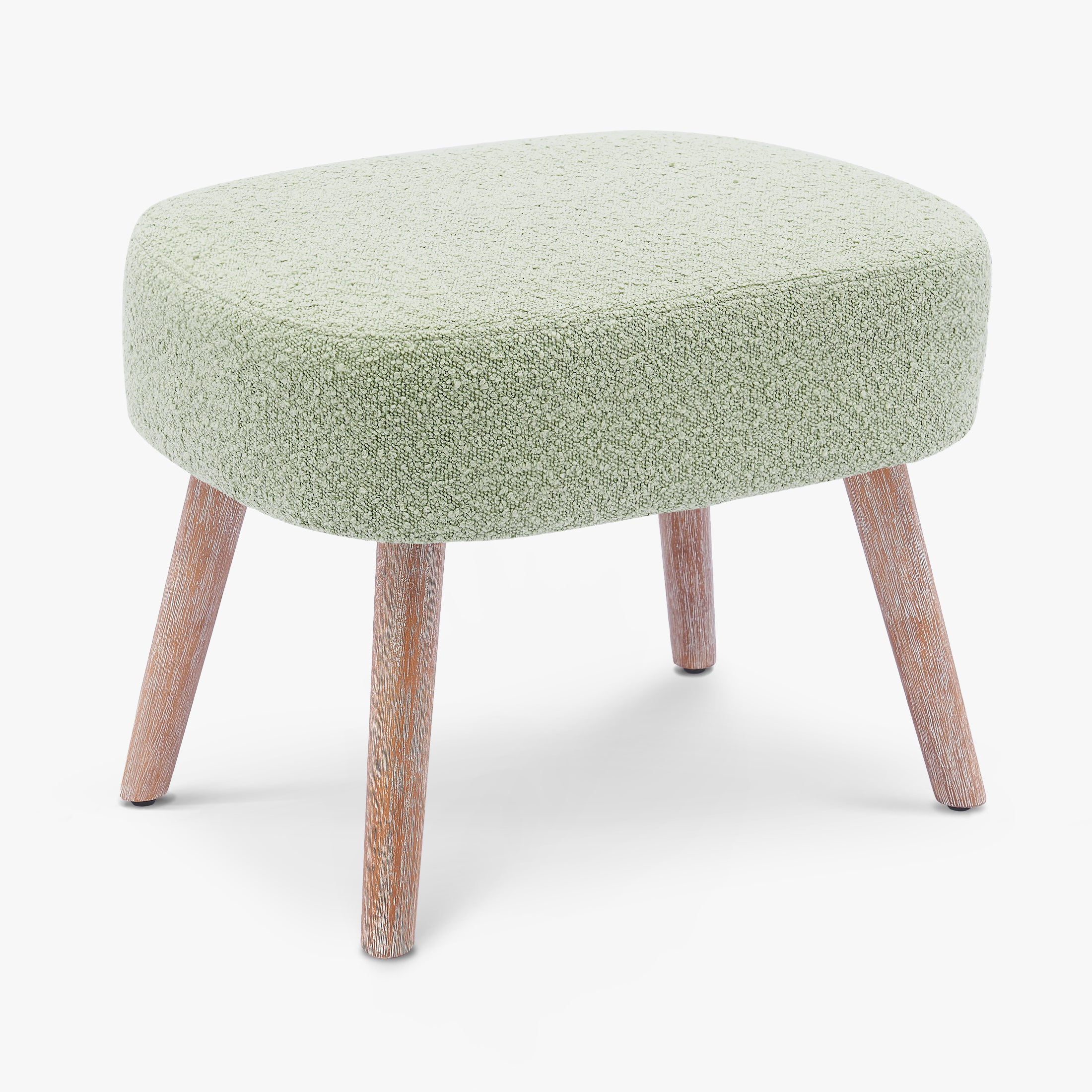 Amélie 21" Wide Square Upholstered Cushion Ottoman Foot Stool