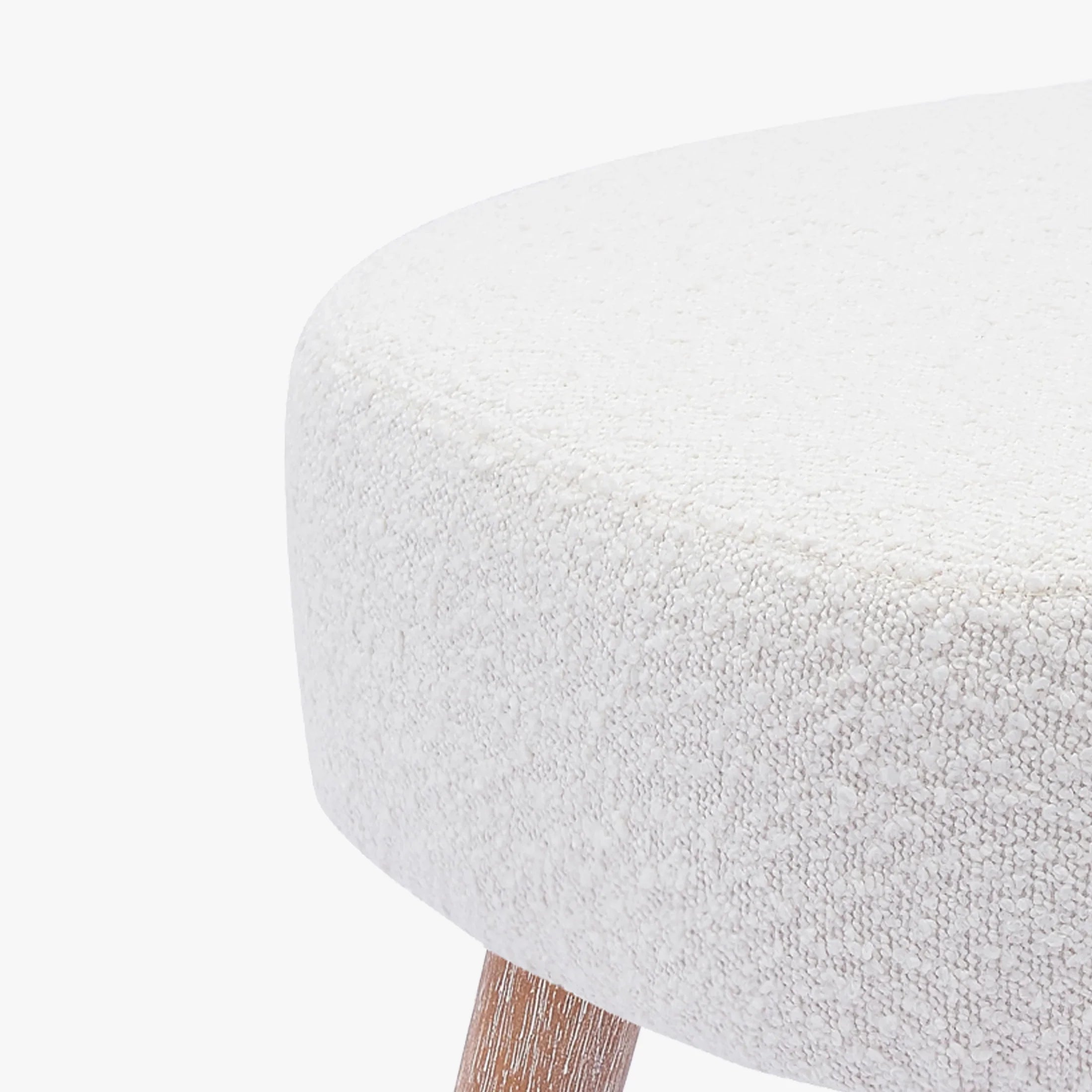 Amélie 21" Wide Square Upholstered Cushion Ottoman Foot Stool