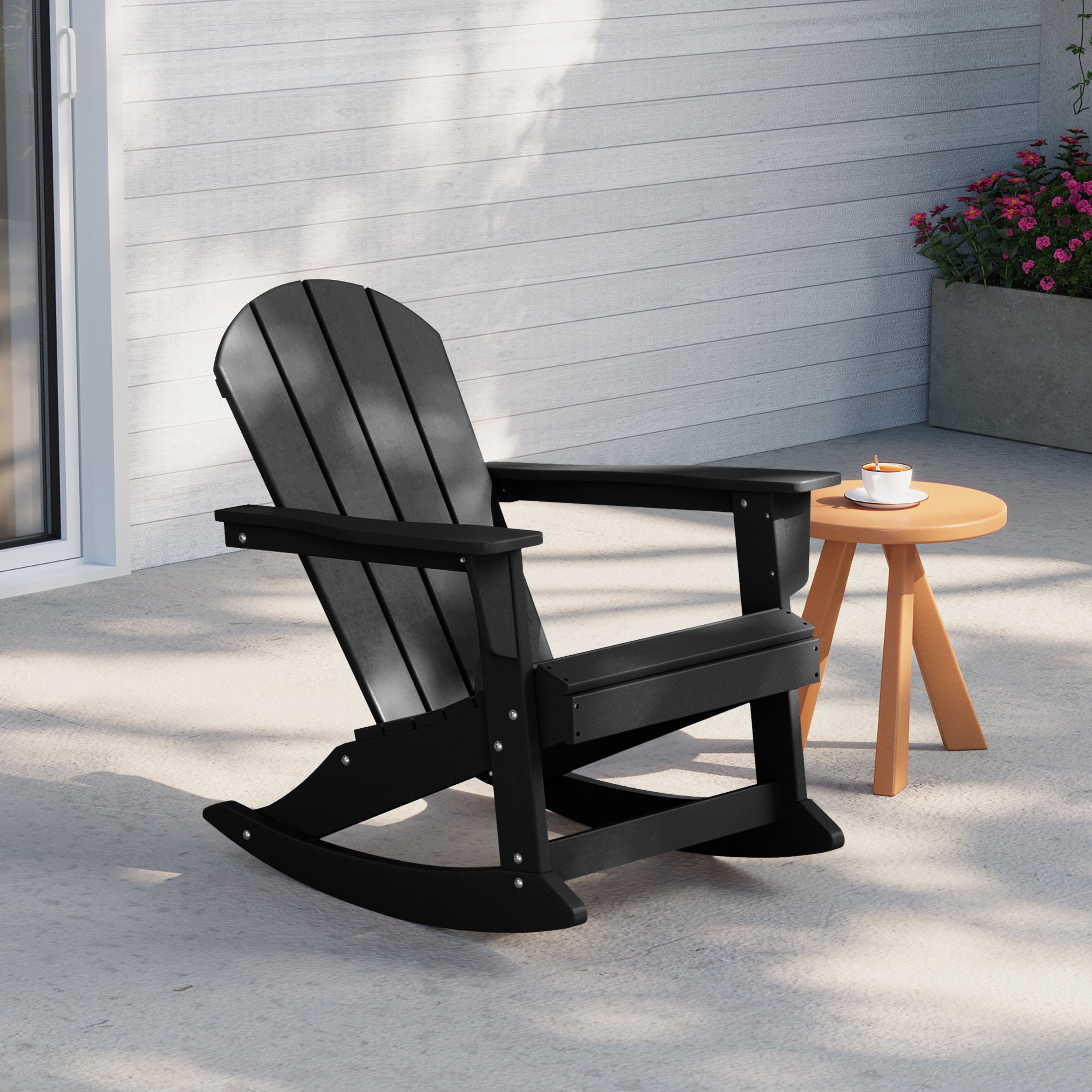 Paradise Outdoor / Patio Poly Adirondack rocking chair