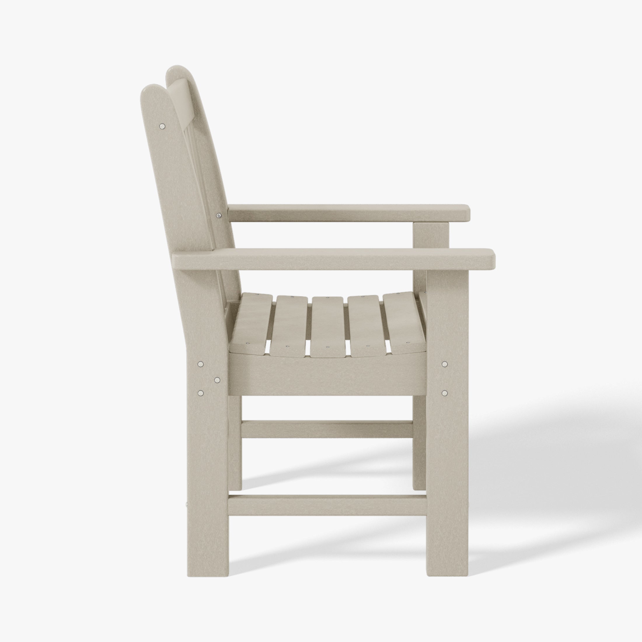 Paradise Outdoor Patio 3-Piece HDPE Adirondack Garden Chairs with Square Adirondack Side Table Set