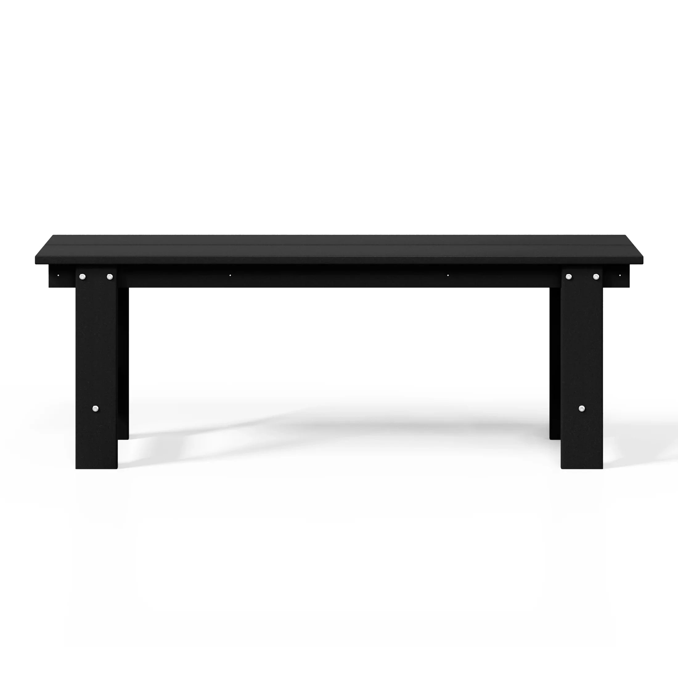 Palms Outdoor HDPE 48" Modern Backless Patio Bench
