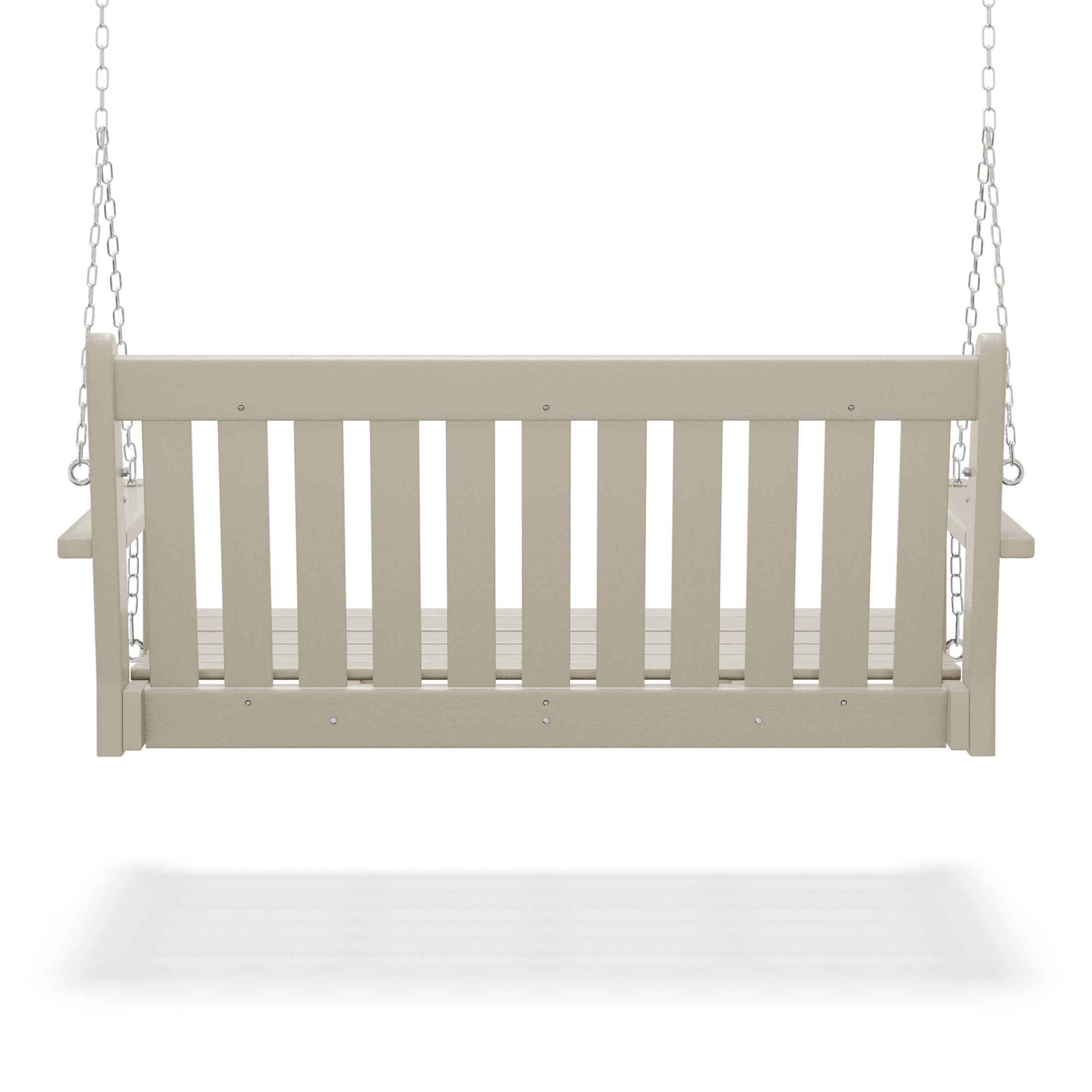 Paradise Outdoor Patio HDPE Hanging Front Porch Swing Bench