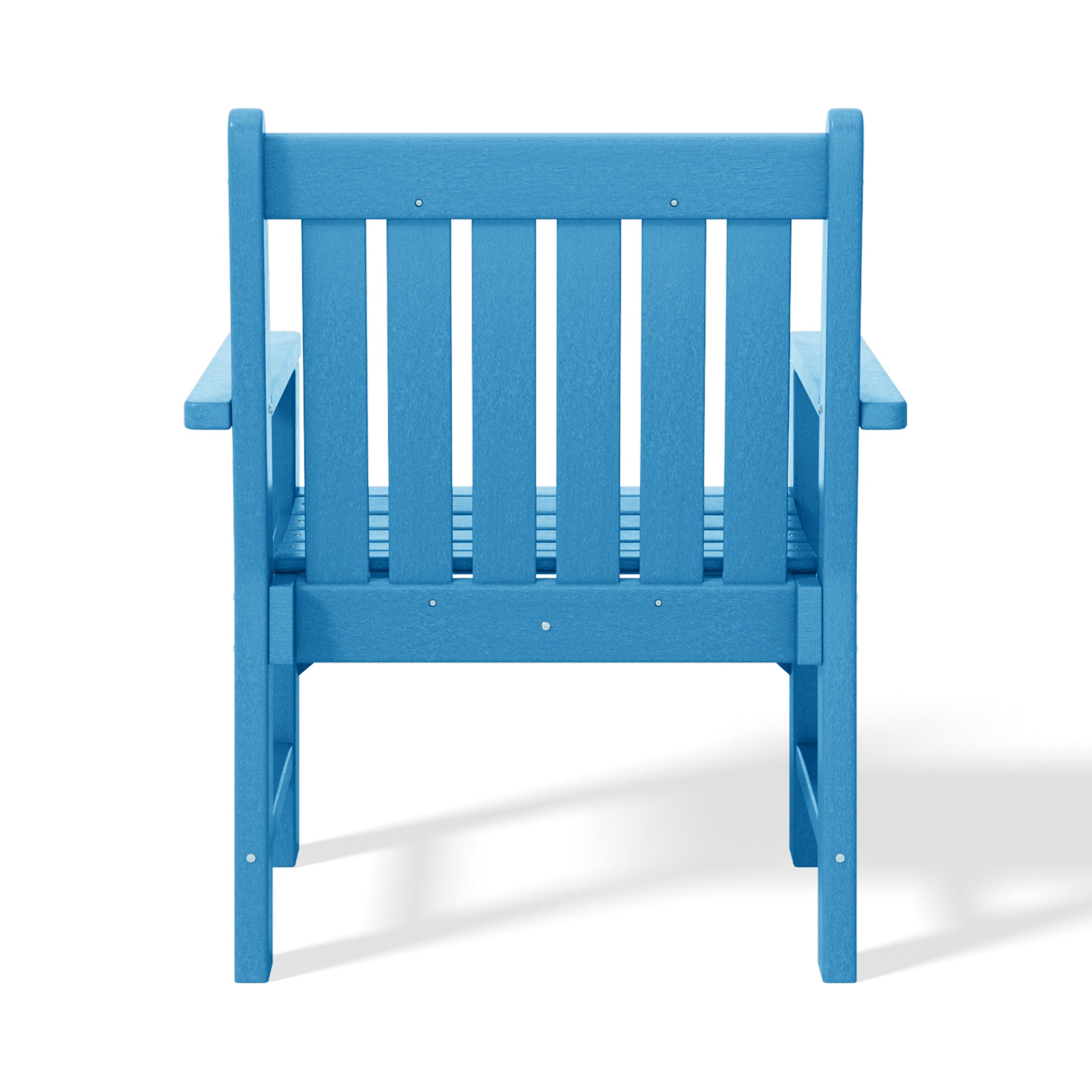 Paradise Outdoor Patio 2-Piece HDPE Adirondack Garden Chair with Square Adirondack Side Table Set