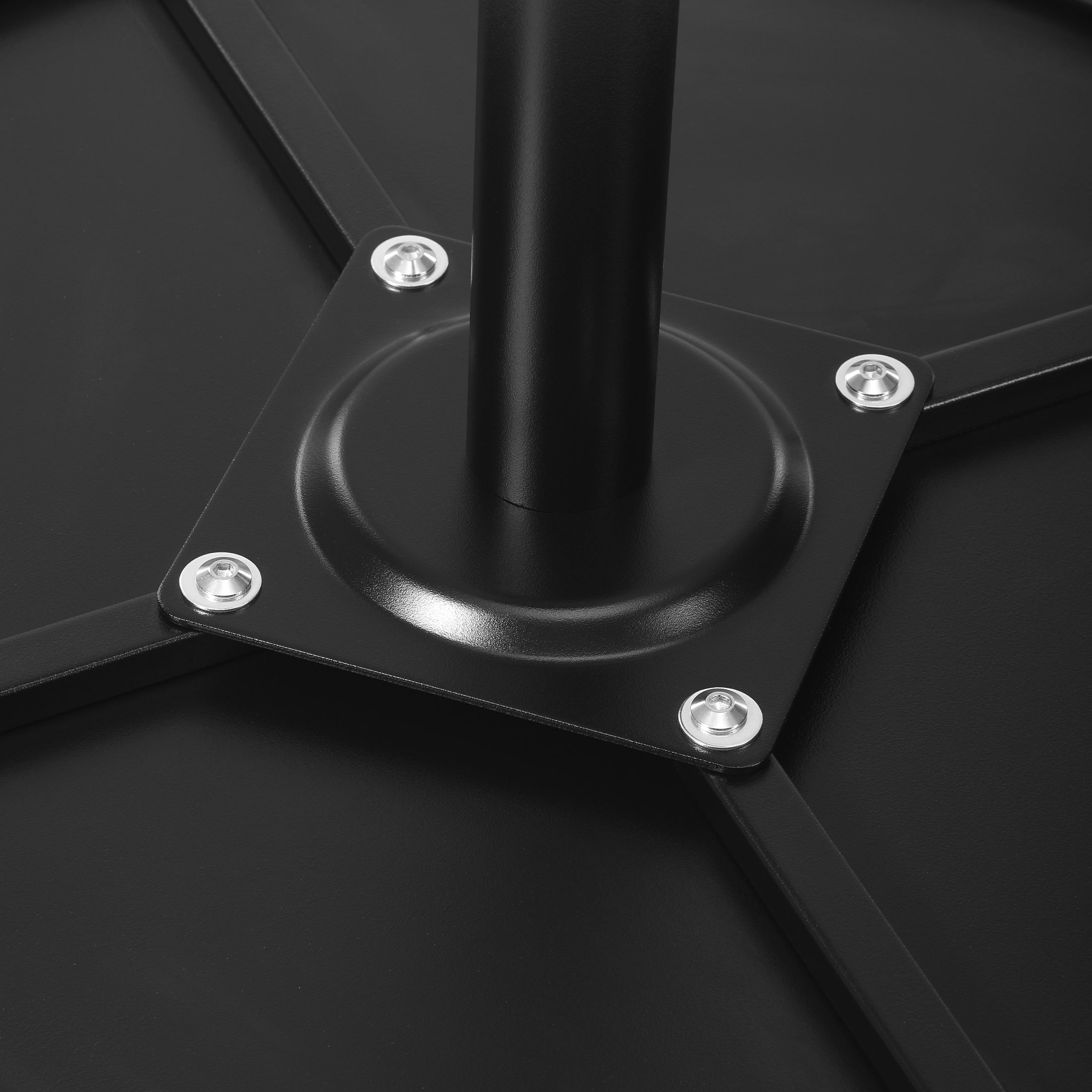 Sunshine 41.25" Adjustable Metal Round Bar Height Table