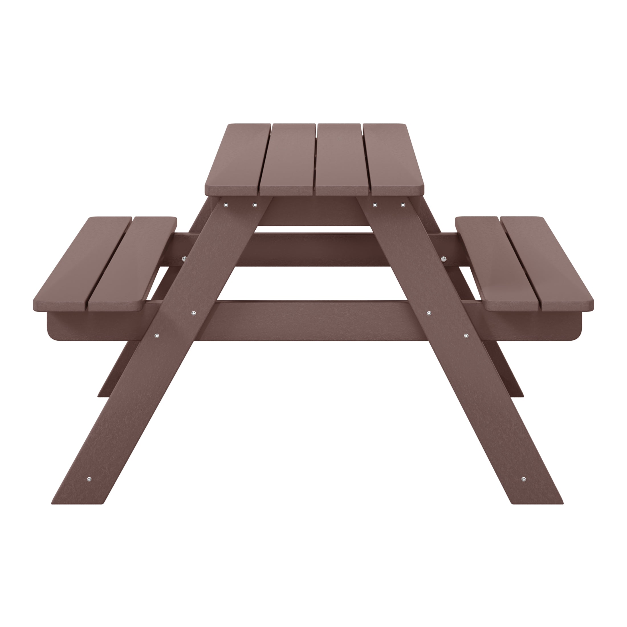 Paradise Outdoor Patio Kids HDPE Plastic Picnic Bench Table