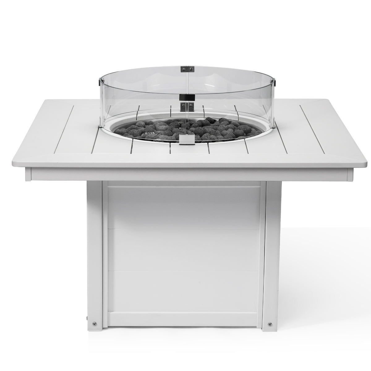 Sol 42" Modern Outdoor Patio Propane Square Fire Pit Table