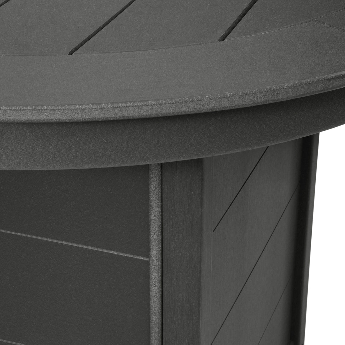 Sol 47" Modern Outdoor Patio Propane Round Counter Height Fire Pit Table