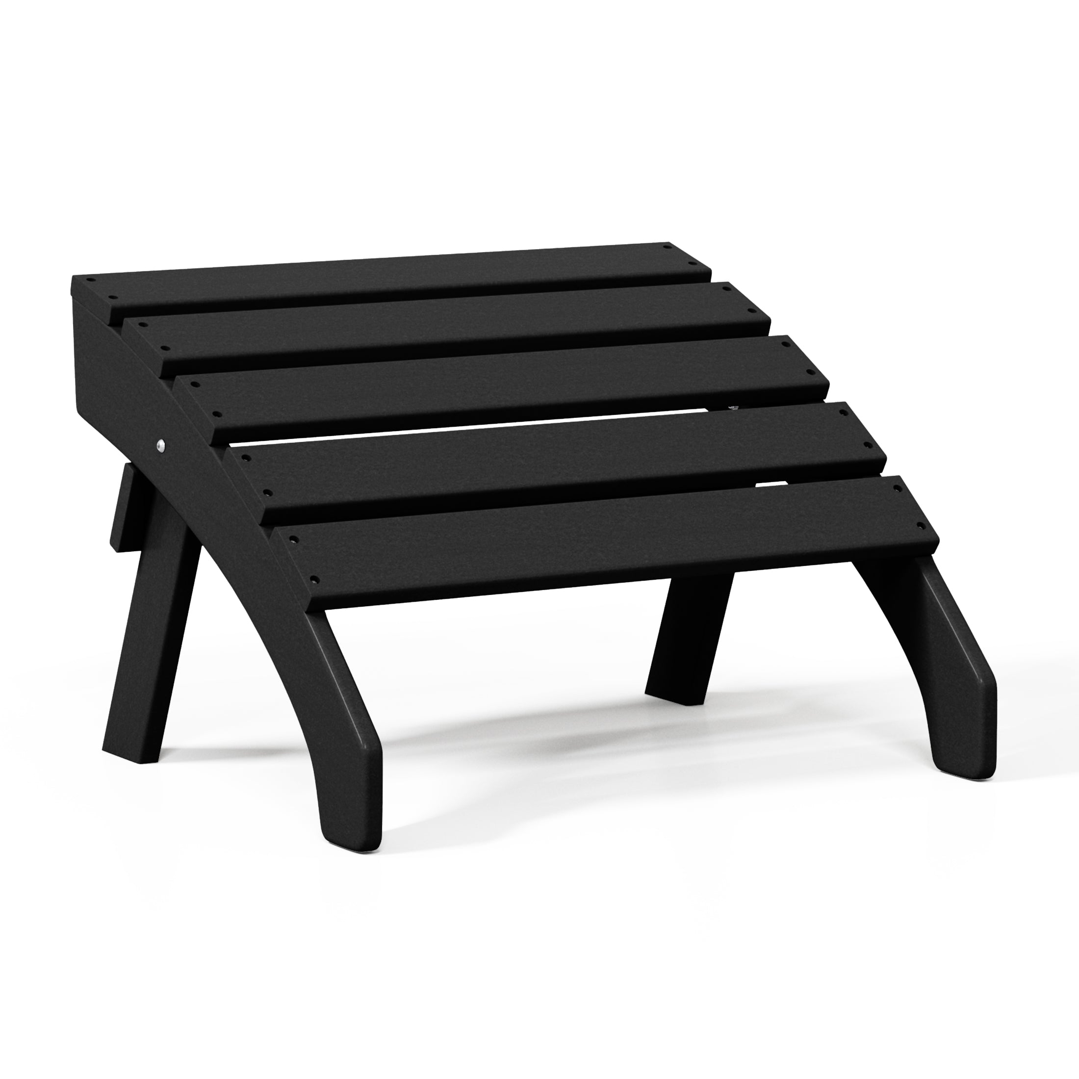Portside Outdoor Patio HDPE Adirondack Ottoman Footrest