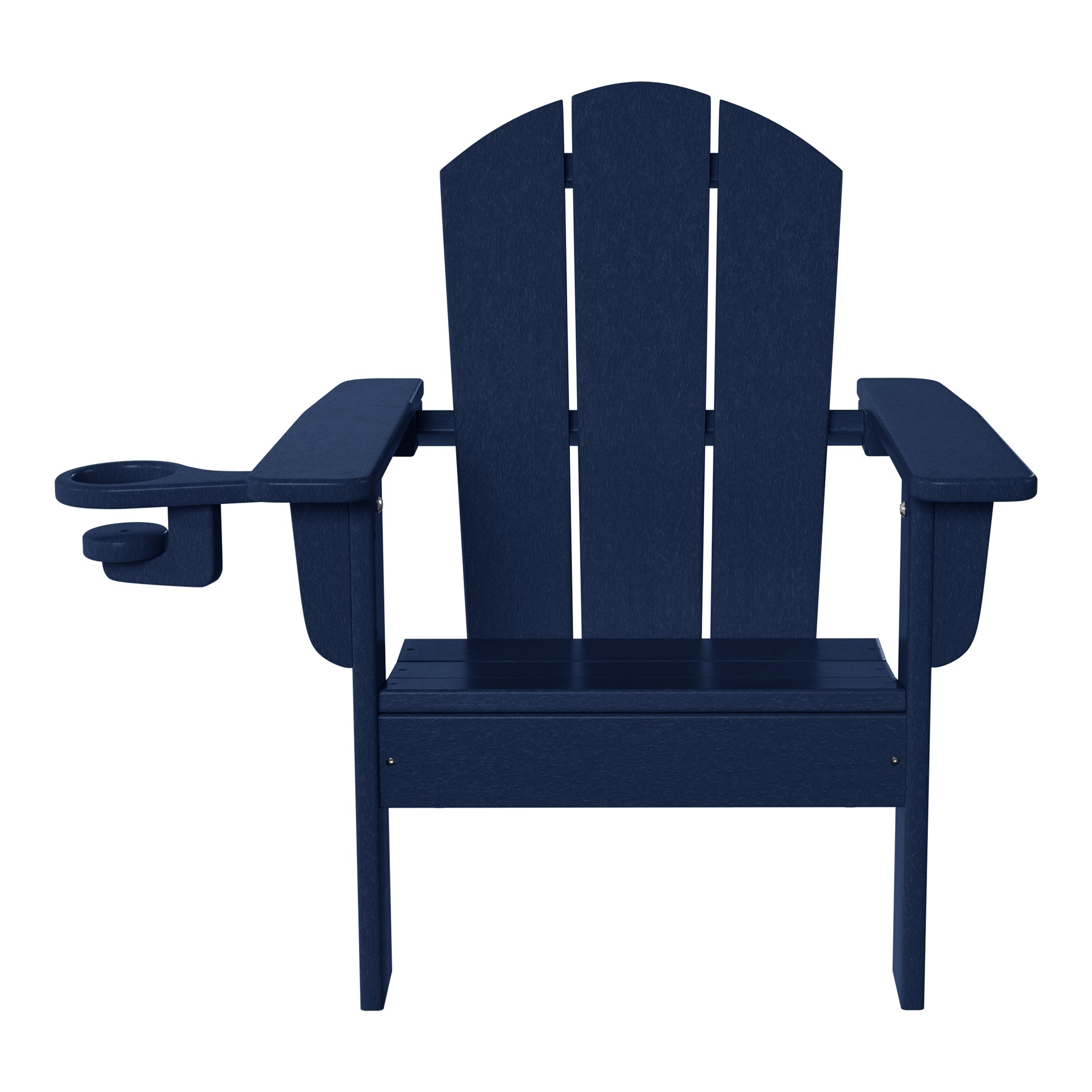 Paradise Kids Outdoor HDPE Plastic Adirondack Patio Chairs with Cup Holders (Set of 2)