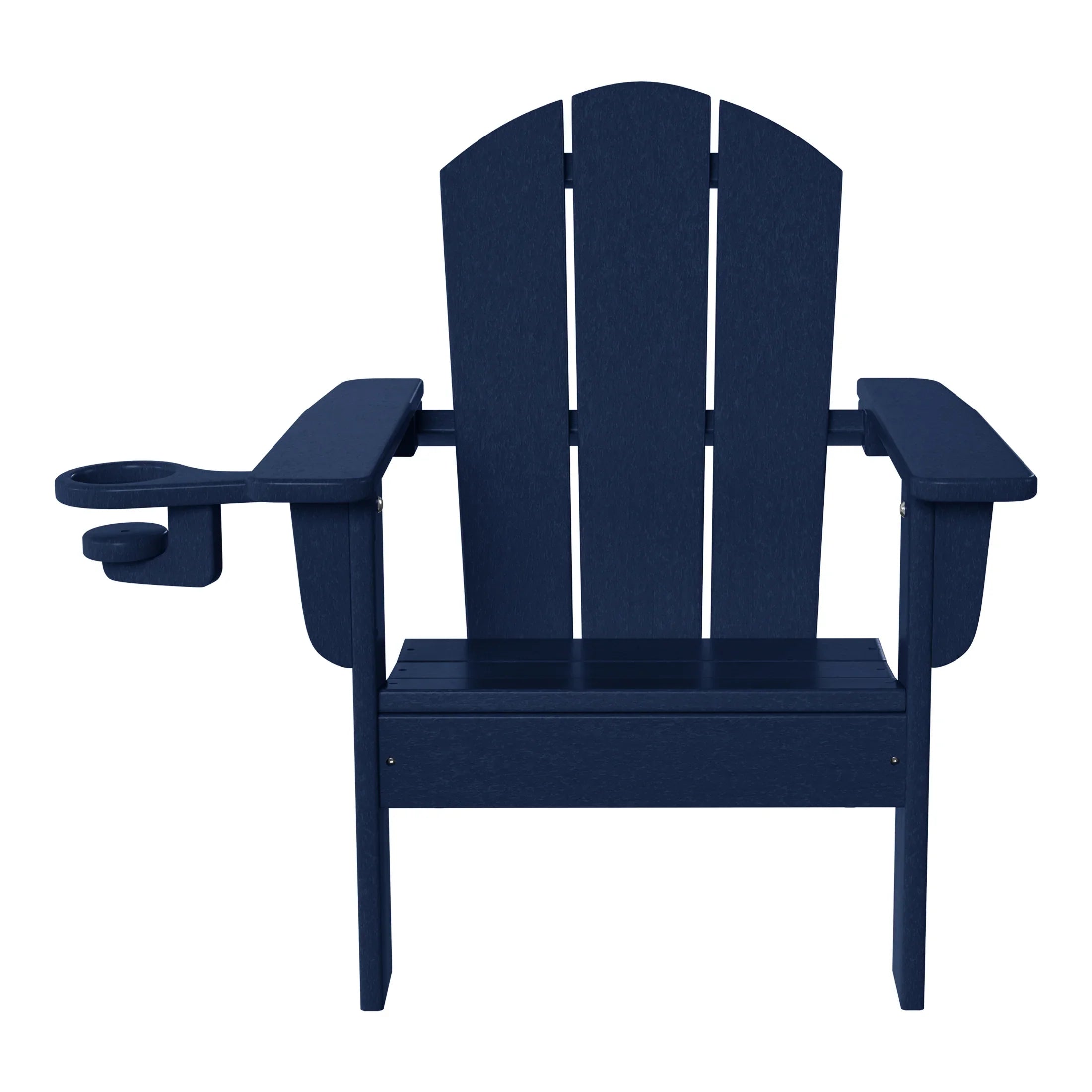 Paradise Kids Outdoor HDPE Plastic Adirondack Patio Chairs with Cup Holders (Set of 2)