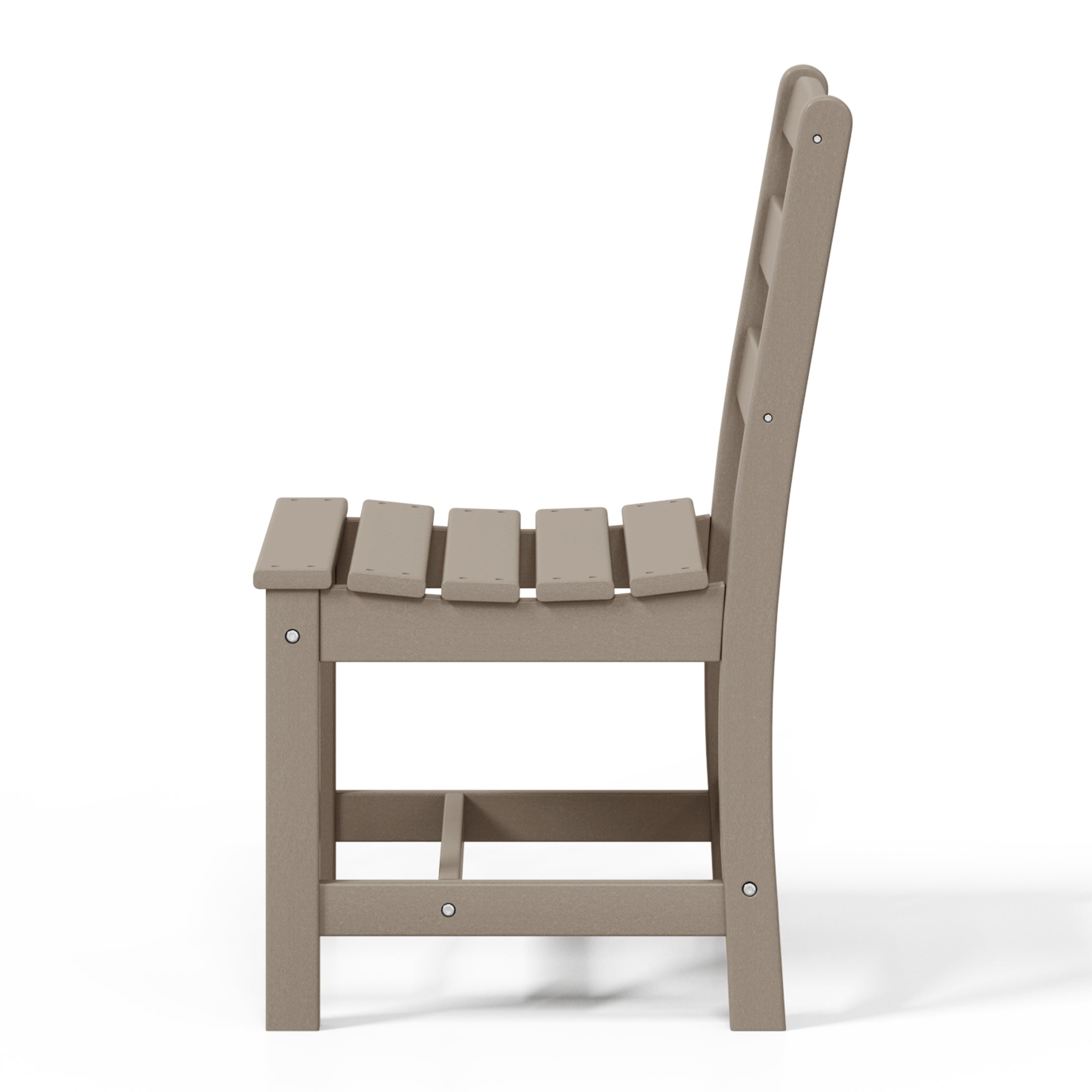 Palms Outdoor HDPE Patio Classic Armless Dining Side Chair