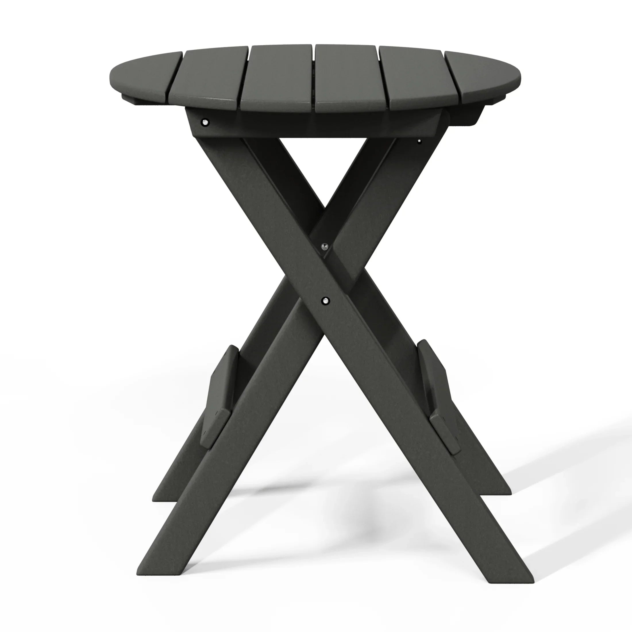 Paradise HDPE Outdoor 24.5 Inch Round Portable Folding Patio Dining Table