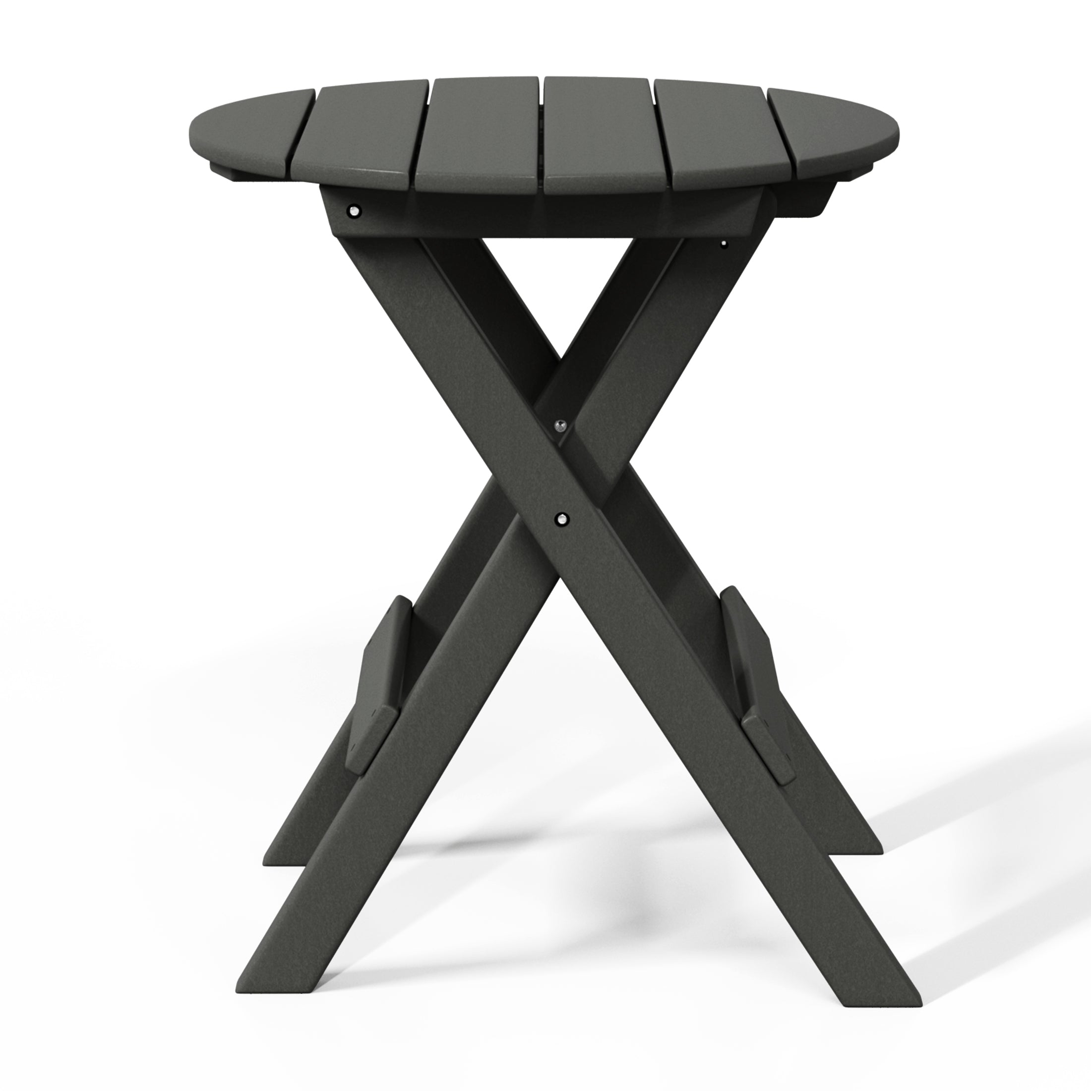 Paradise 3-Piece Outdoor HDPE Folding Patio Bistro Table and Chairs