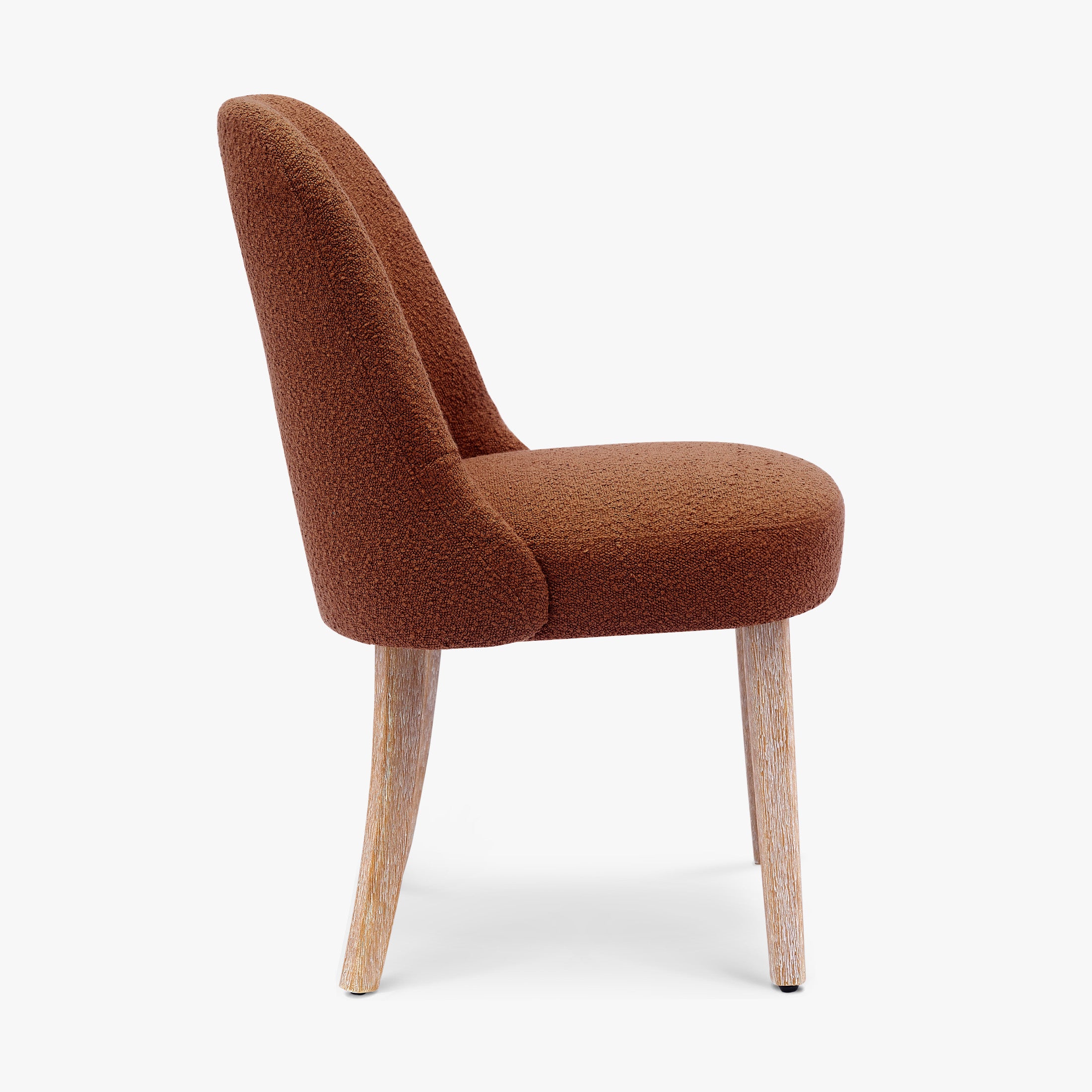 Amélie Mid-Century Modern Upholstered Boucle Dining Chair