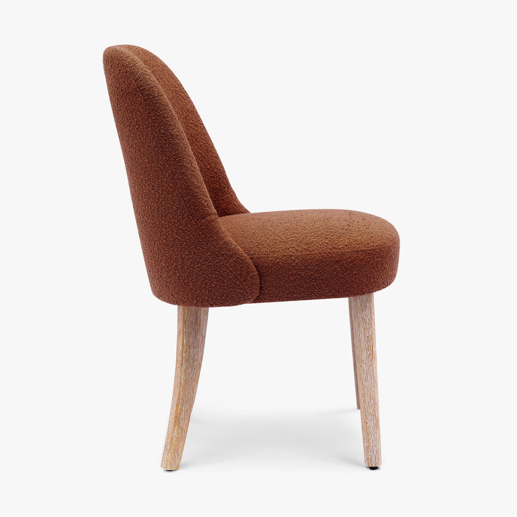Amélie Mid-Century Modern Upholstered Boucle Dining Chair (Set of 4)
