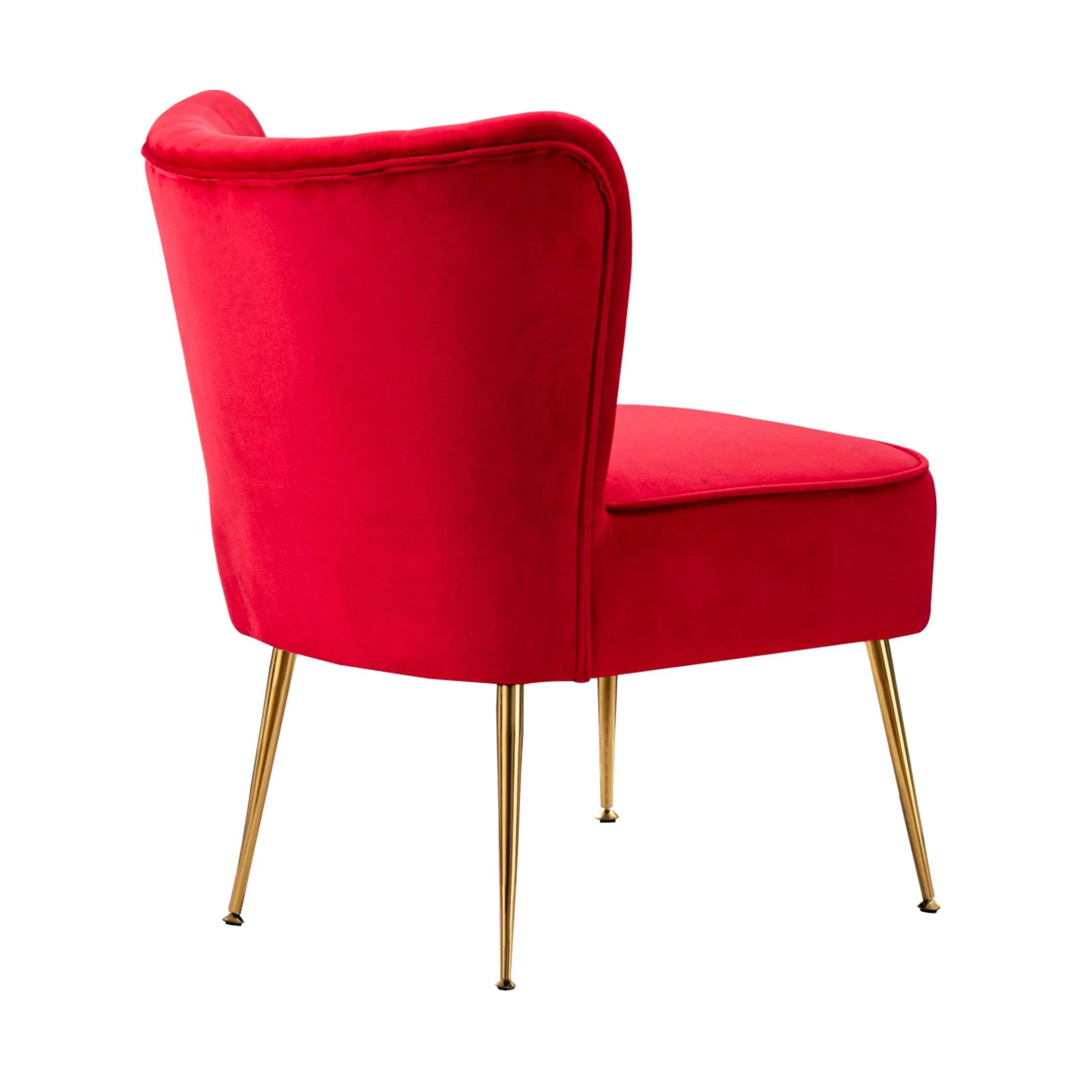 Alaia Mid Century Modern Tufted Velvet Loveseat Sofa and 22" Accent Chair 3-Piece Set